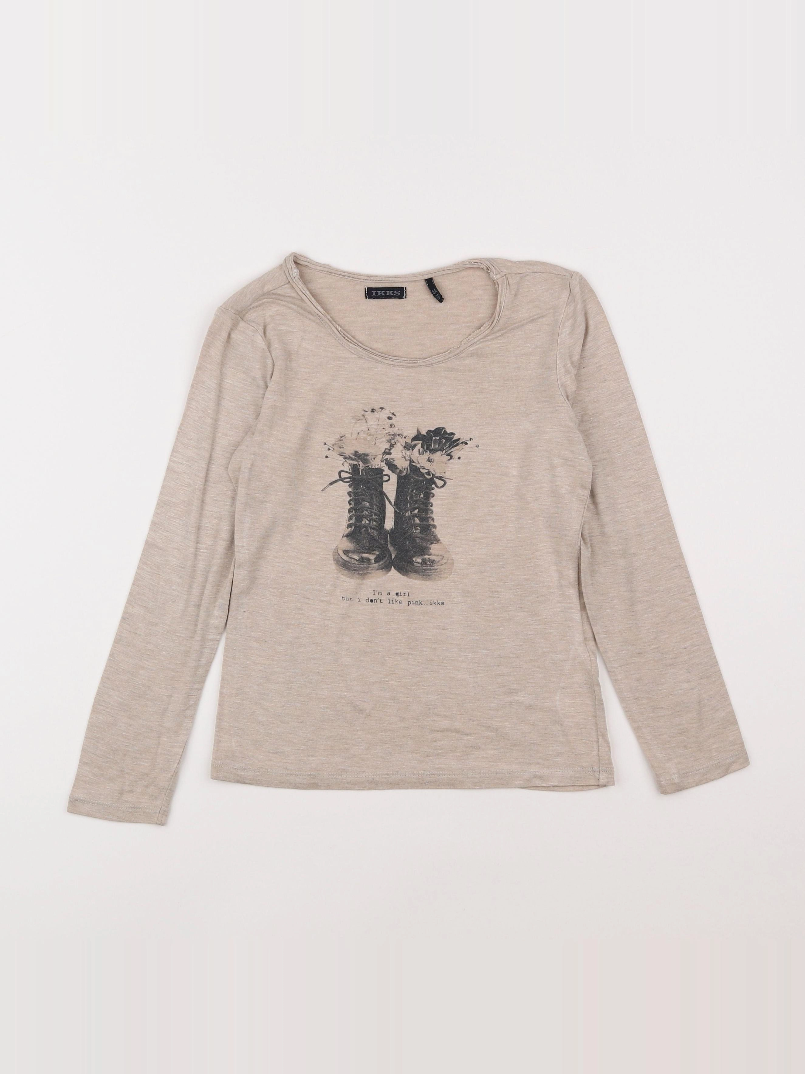 IKKS - tee-shirt beige - 6 ans