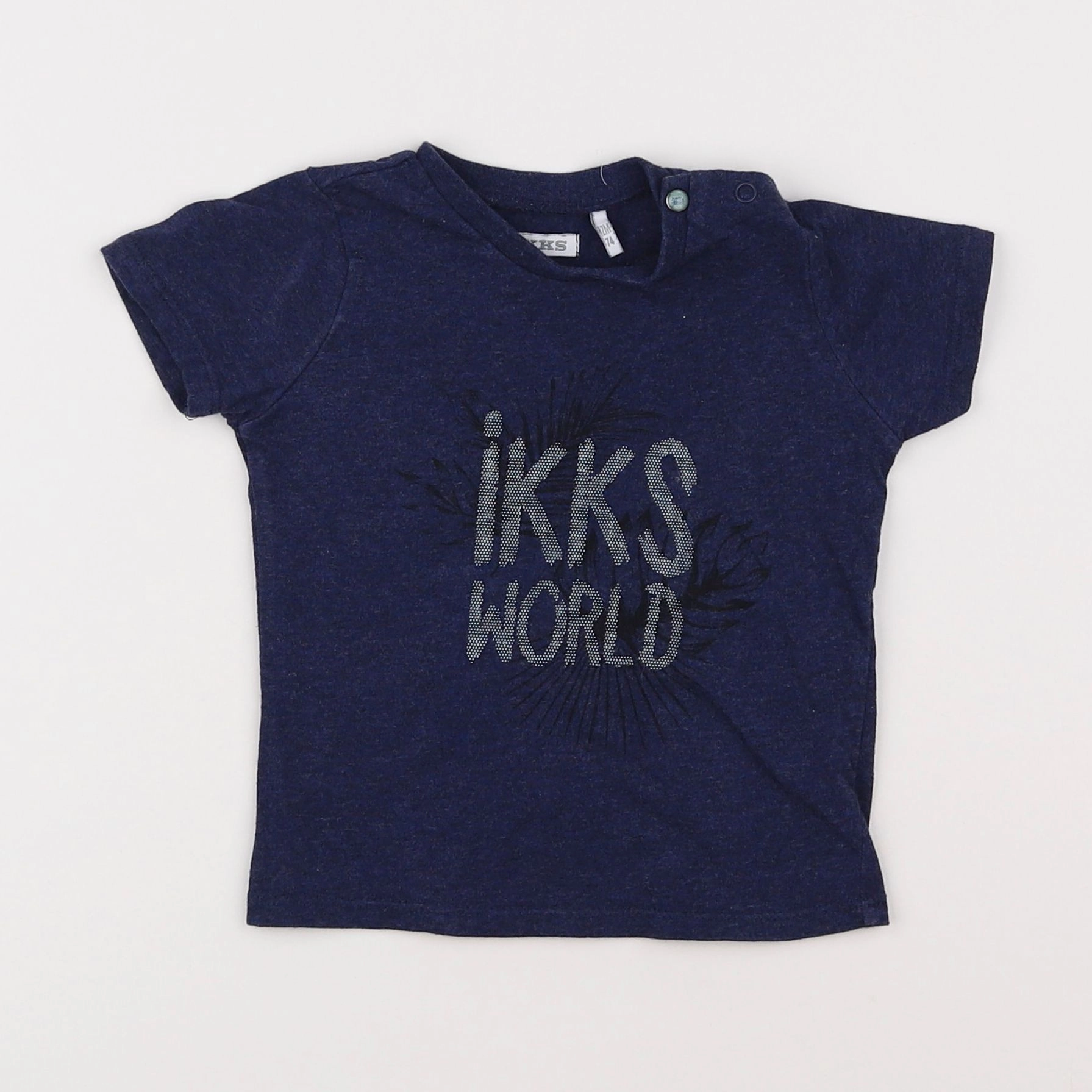 IKKS - tee-shirt bleu - 12 mois