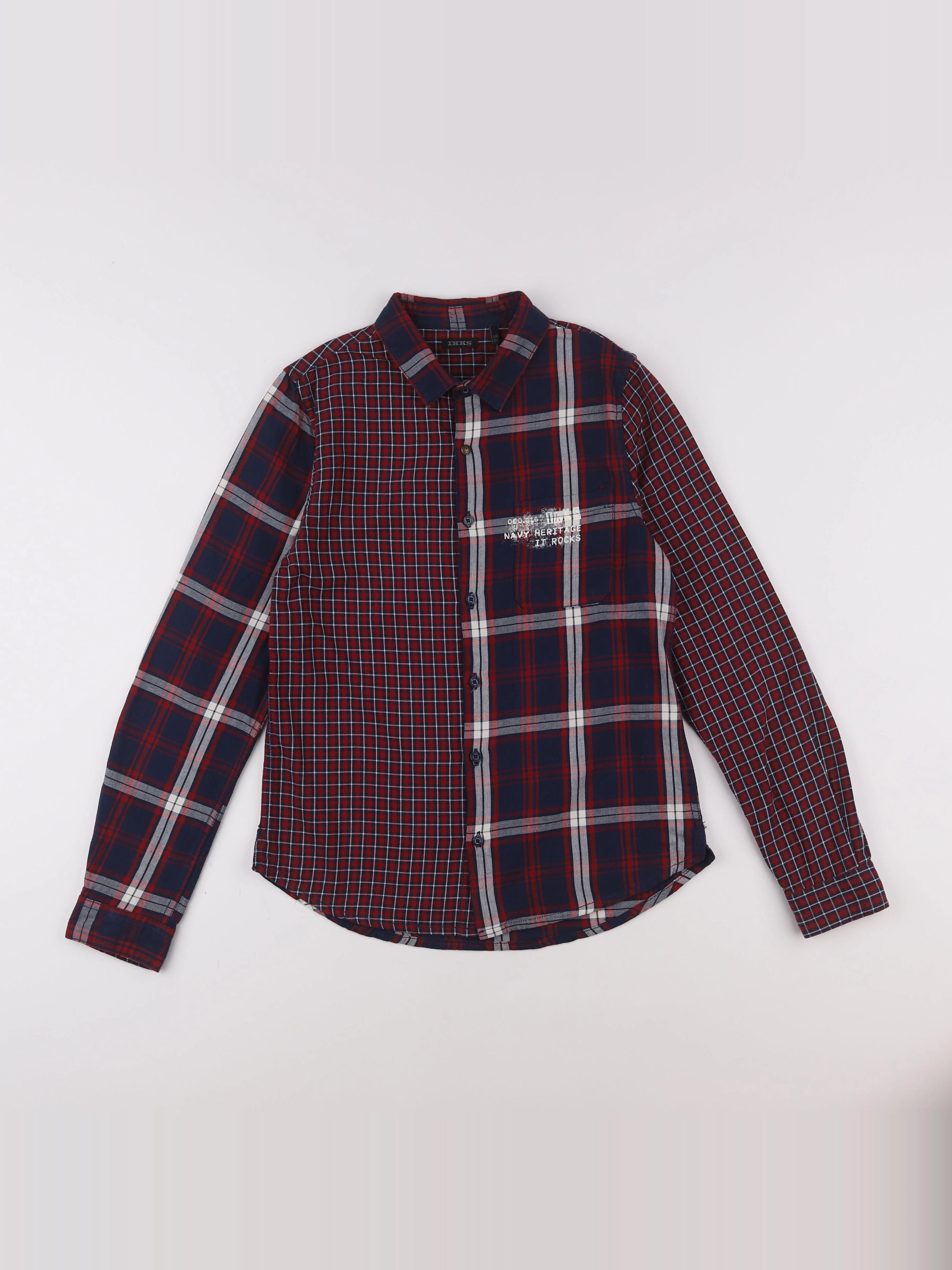 IKKS - chemise rouge - 12 ans