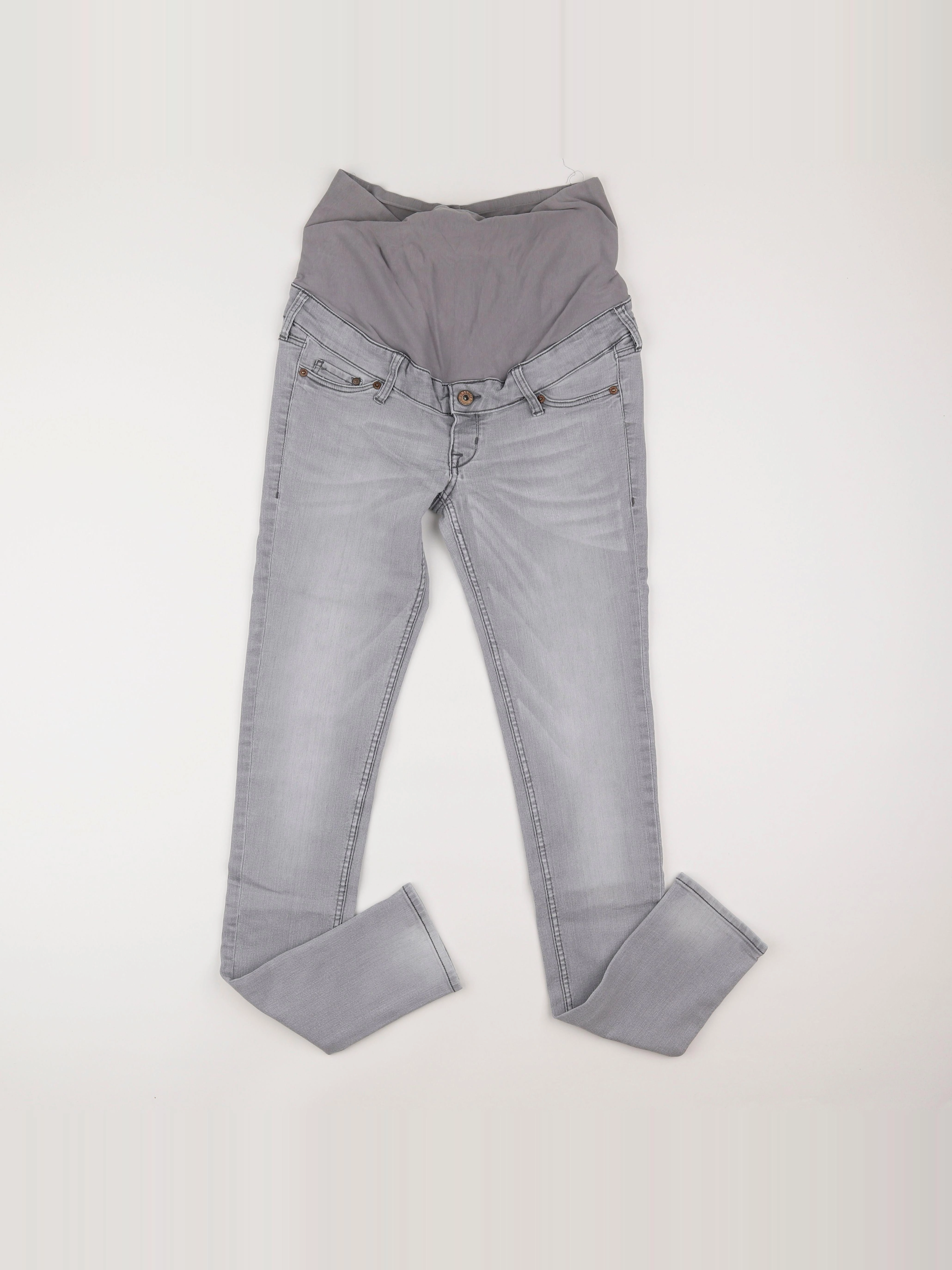 H&M - jean grossesse gris - 36