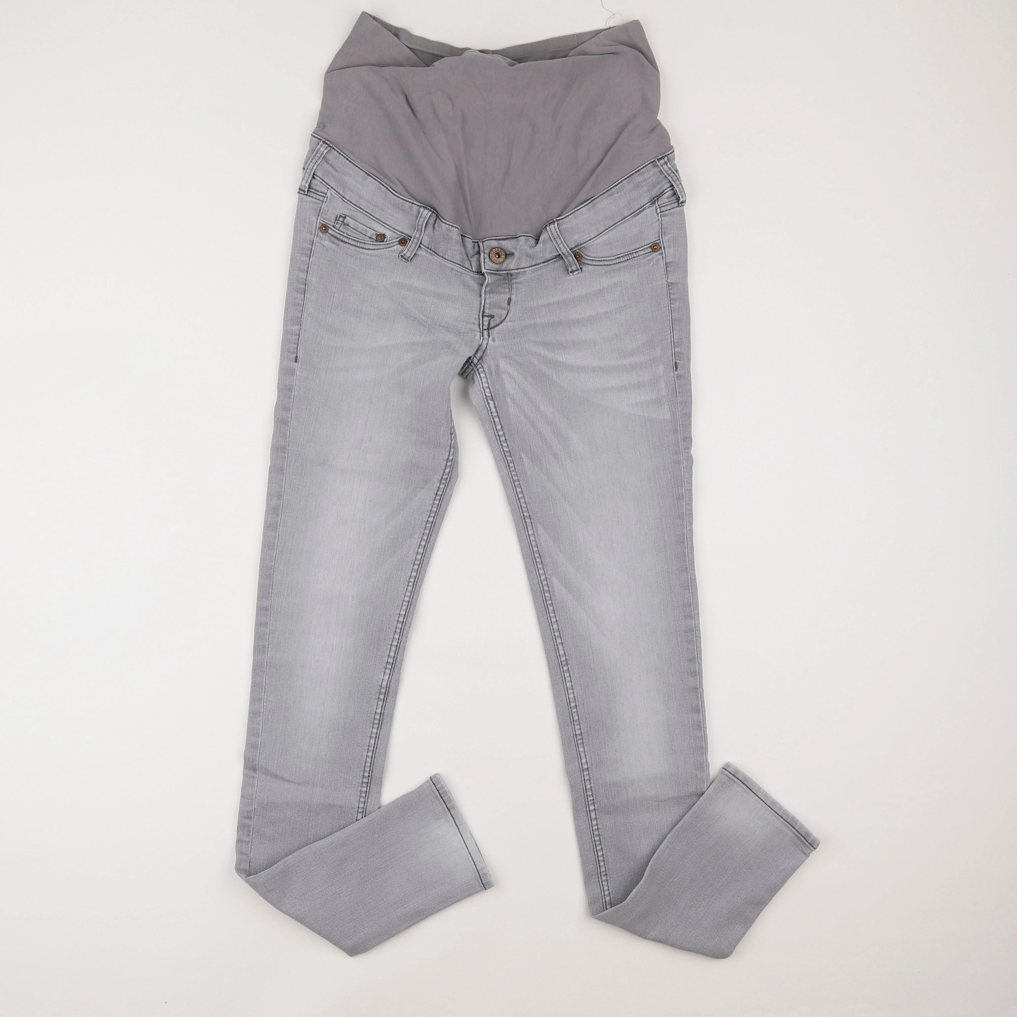 H&M - jean grossesse gris - 36