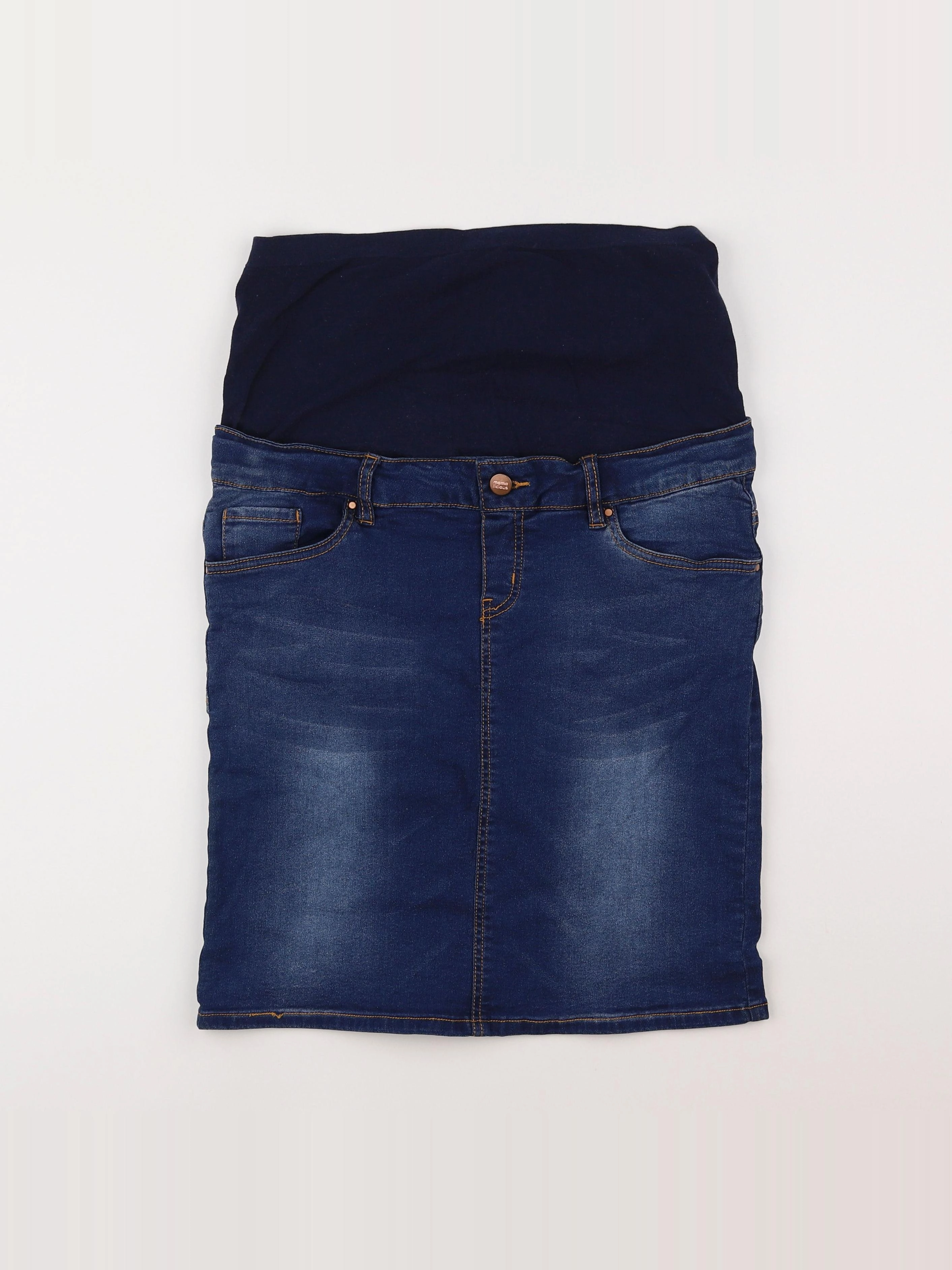 Mamalicious - jupe grossesse bleu - 38