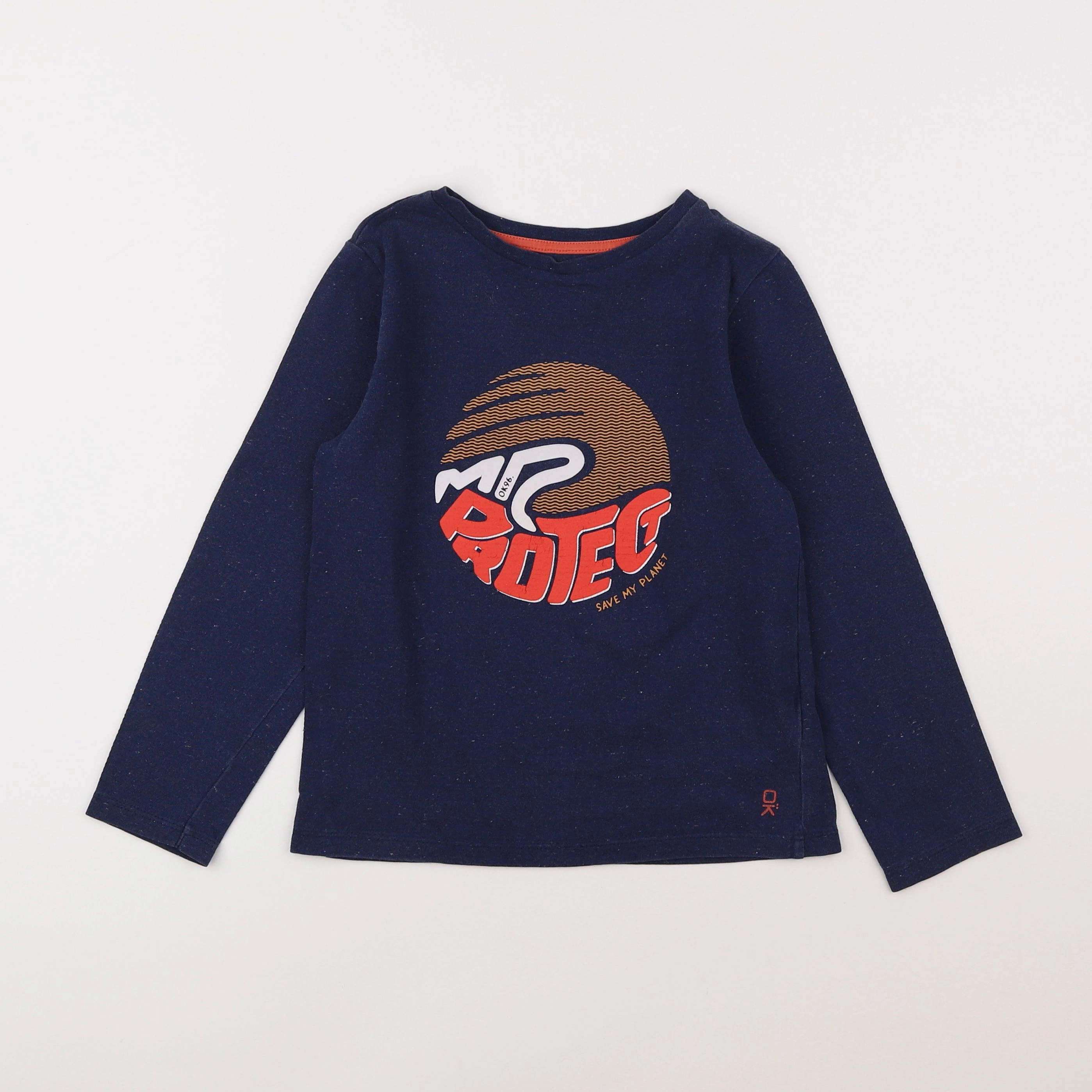 Okaidi - tee-shirt bleu - 6 ans