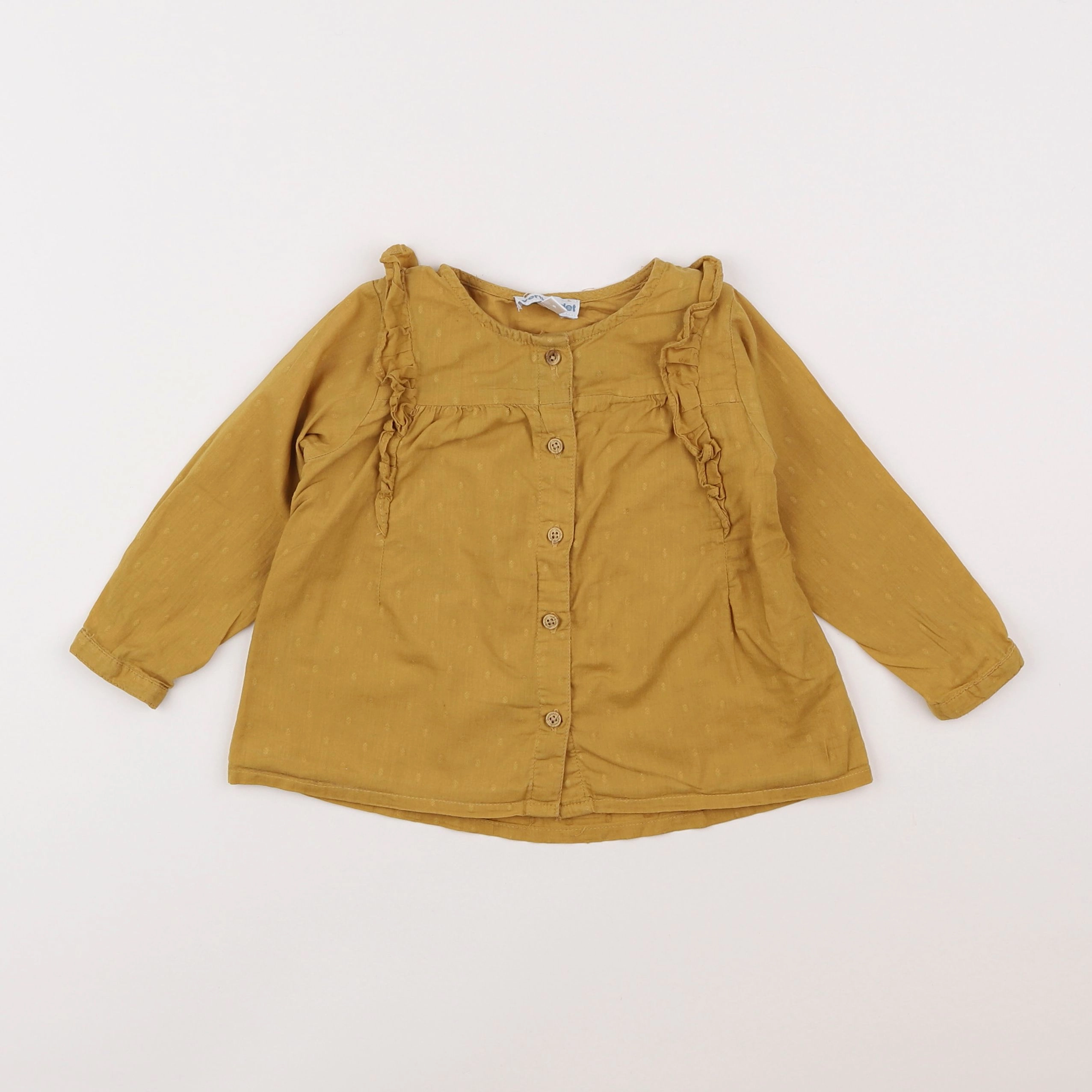 Vertbaudet - blouse jaune - 18 mois