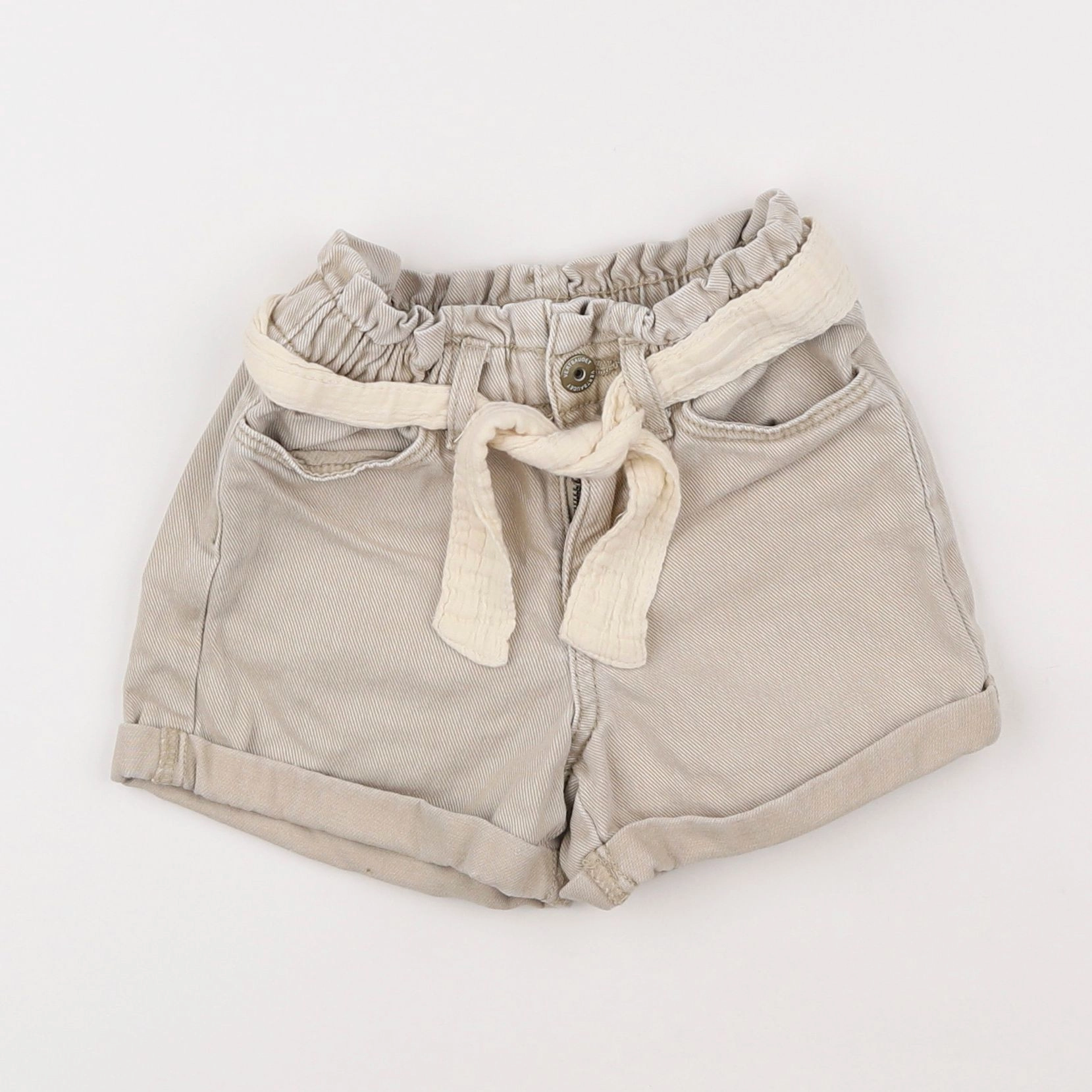 Vertbaudet - short beige - 3 ans