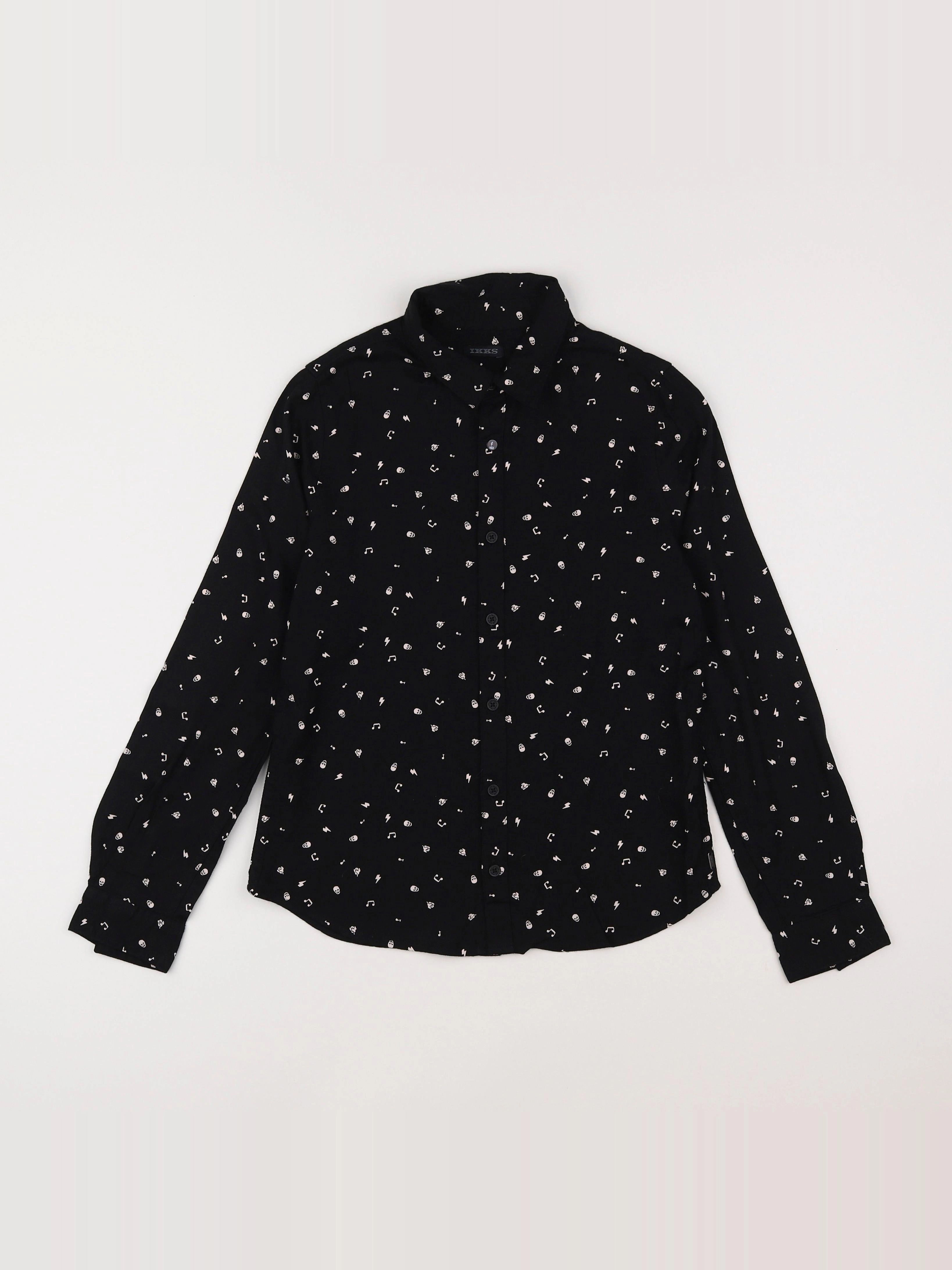 IKKS - chemise noir - 10 ans