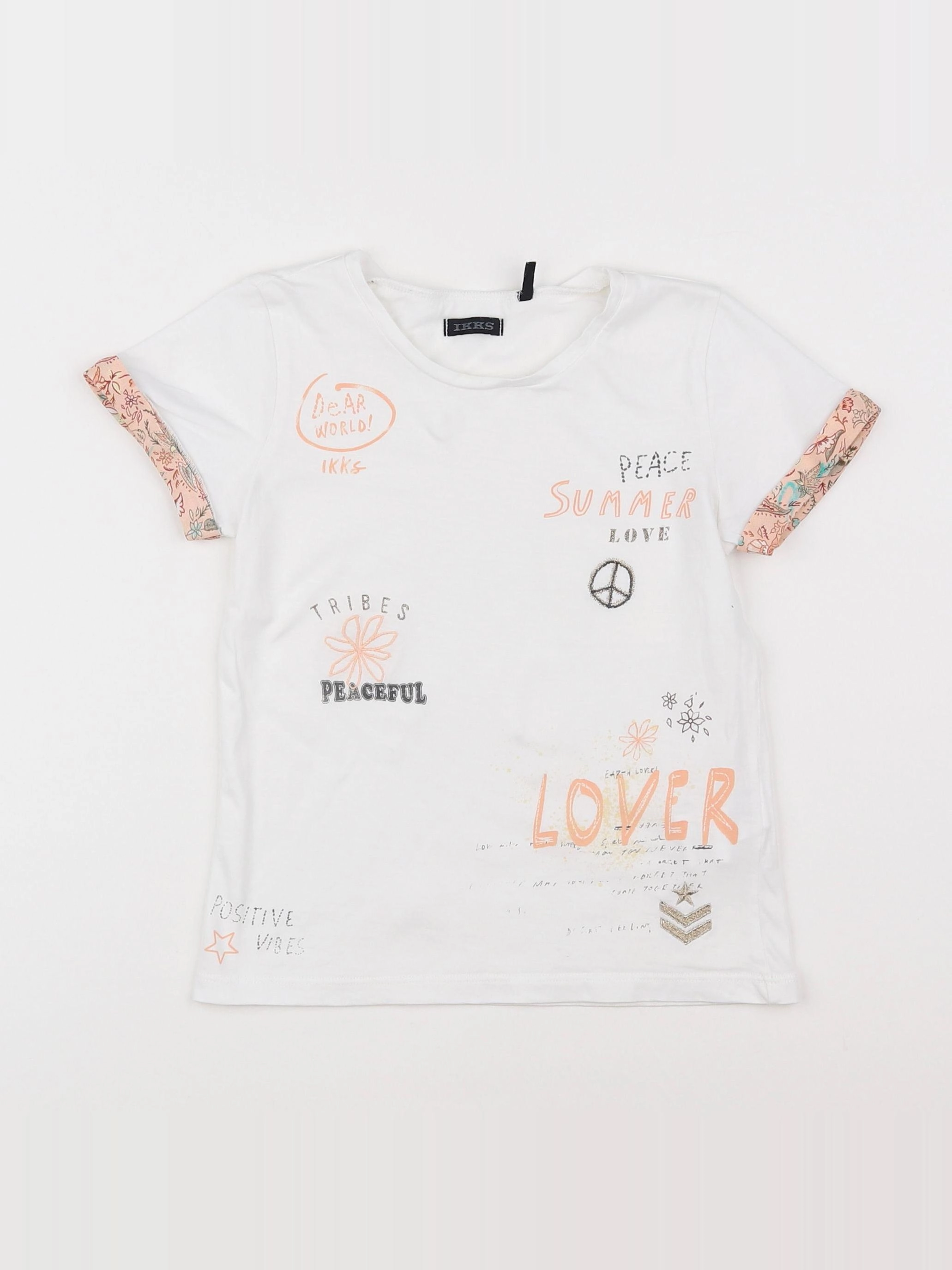 IKKS - tee-shirt blanc - 5 ans