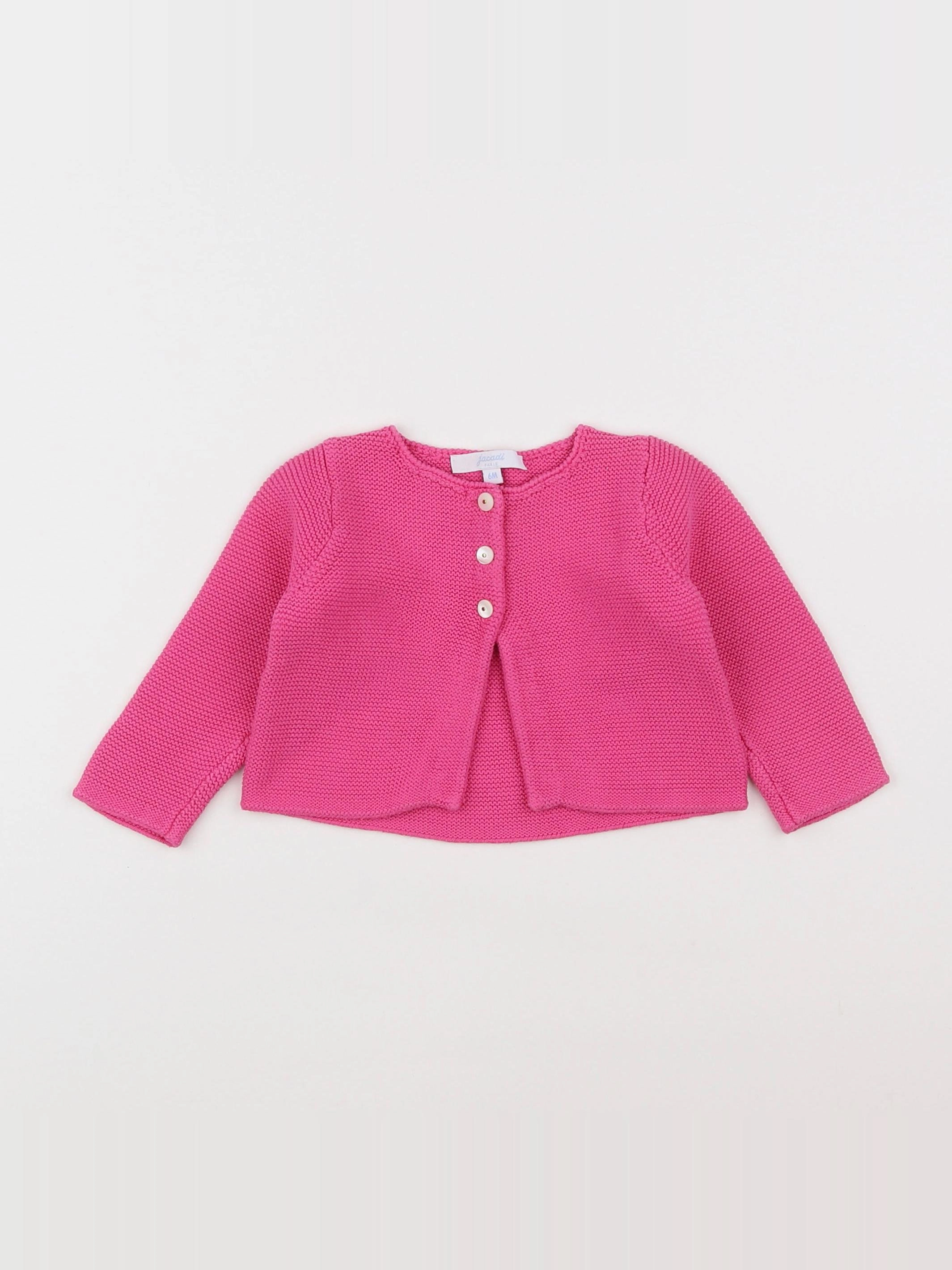 Jacadi - gilet rose - 6 mois