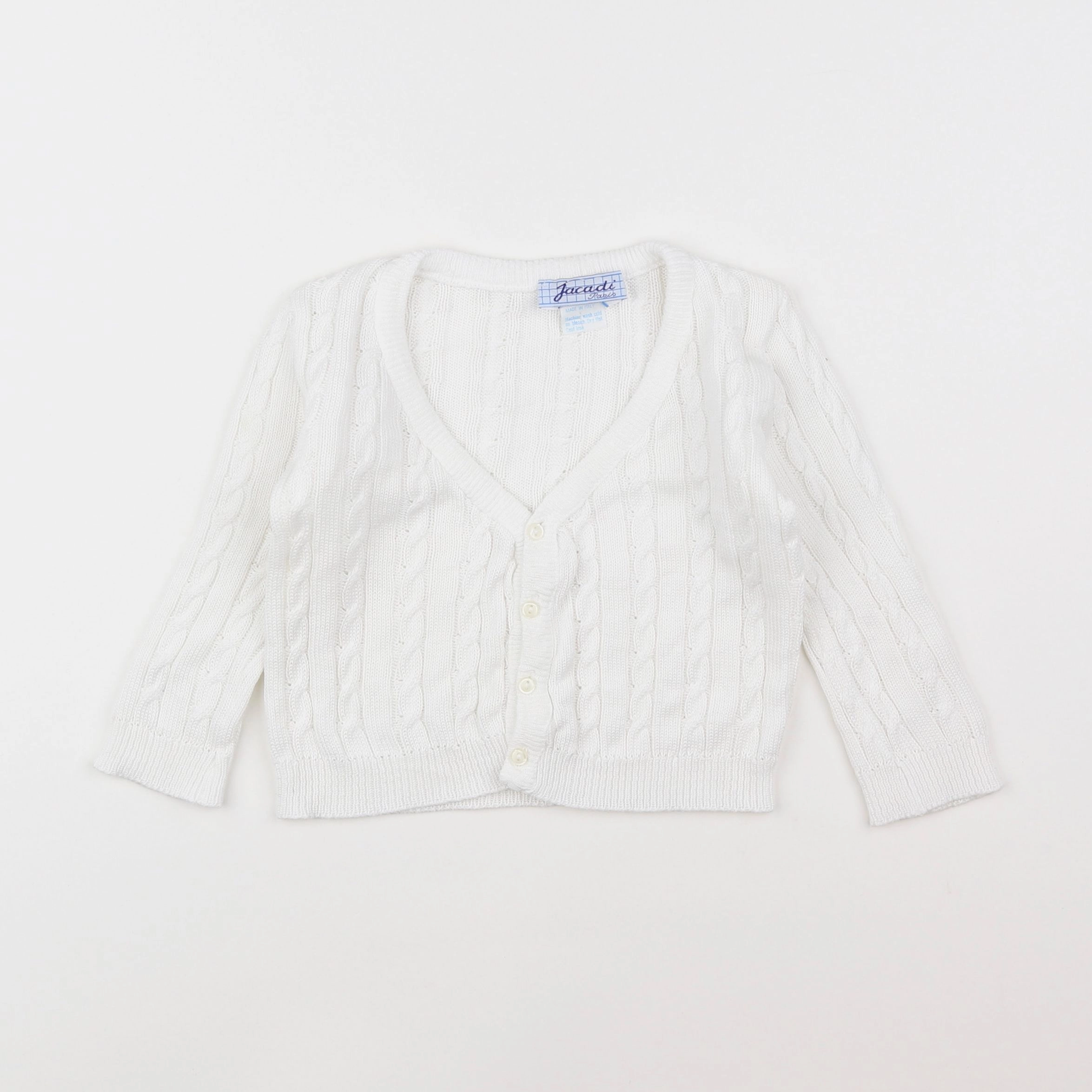 Jacadi - gilet blanc - 2 ans