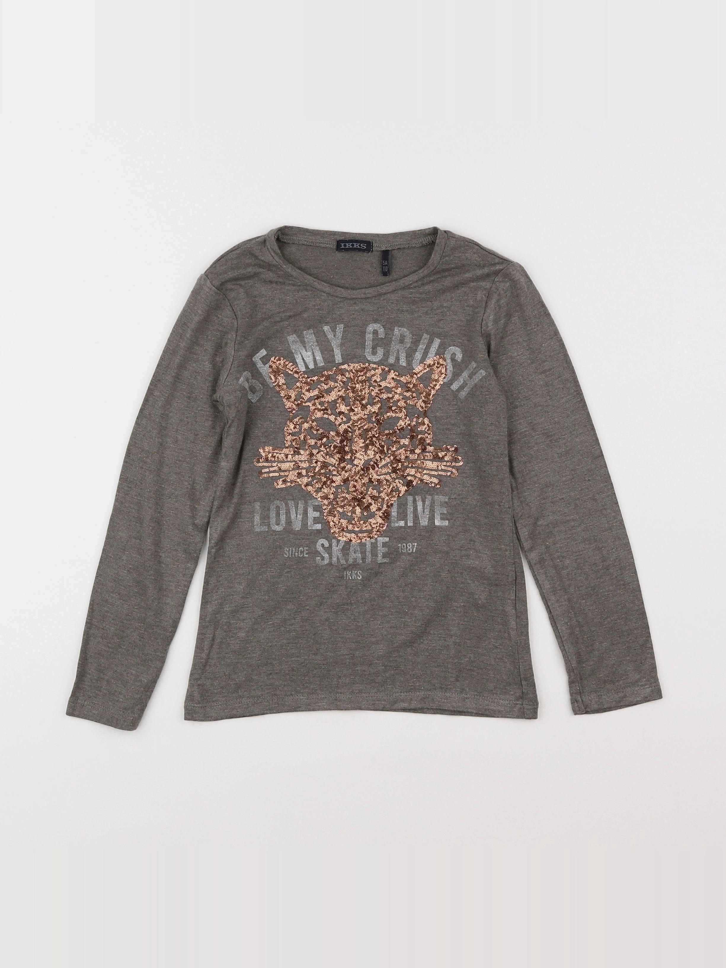 IKKS - tee-shirt gris - 5 ans
