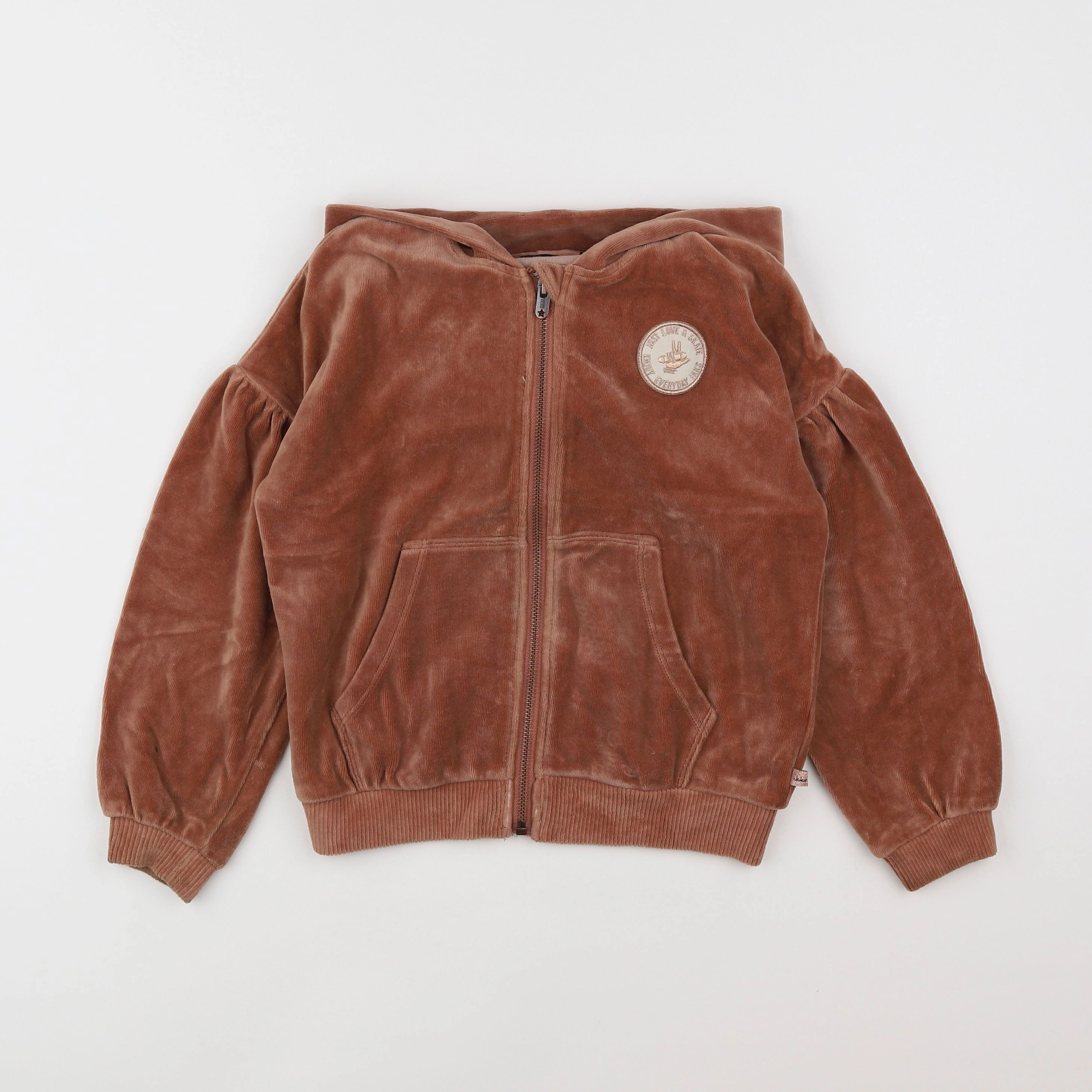 IKKS - sweat marron - 8 ans