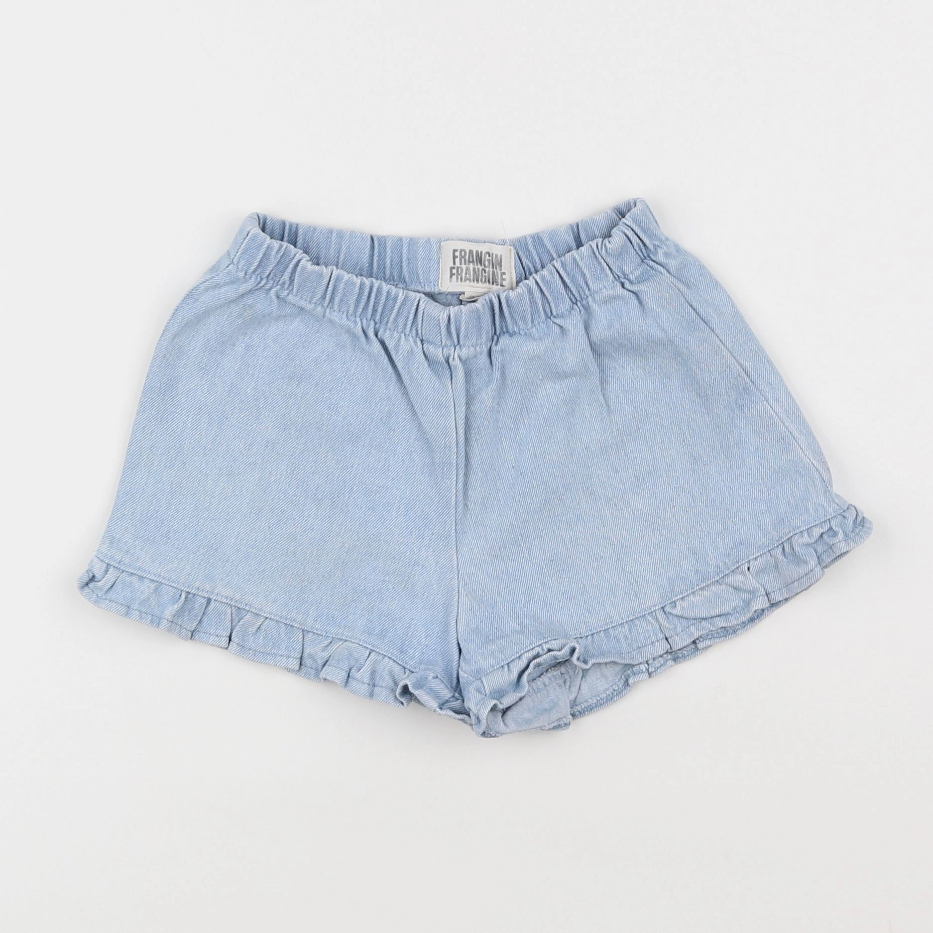 Frangin Frangine - short bleu - 8 ans