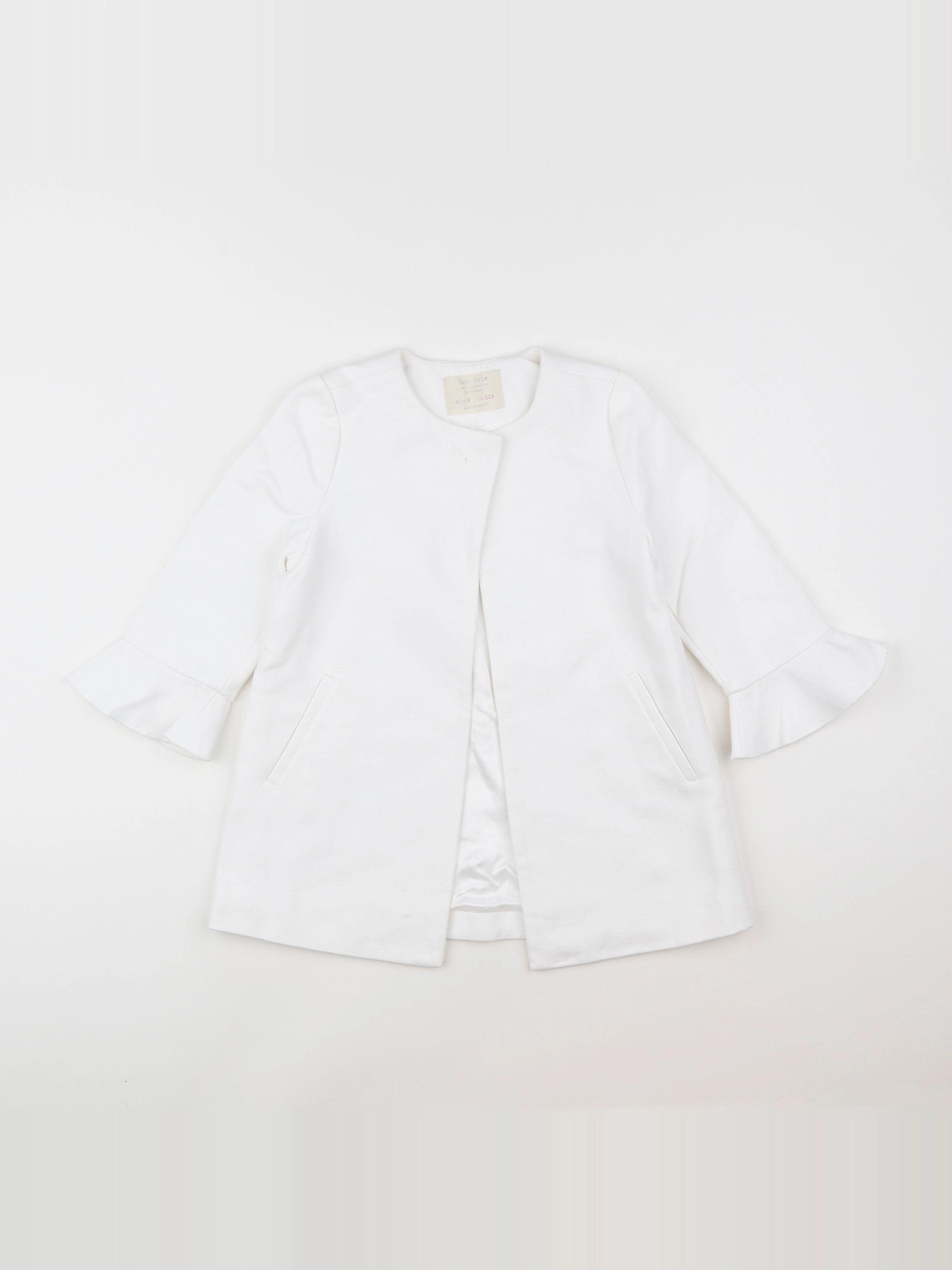 Zara - manteau blanc - 6 ans
