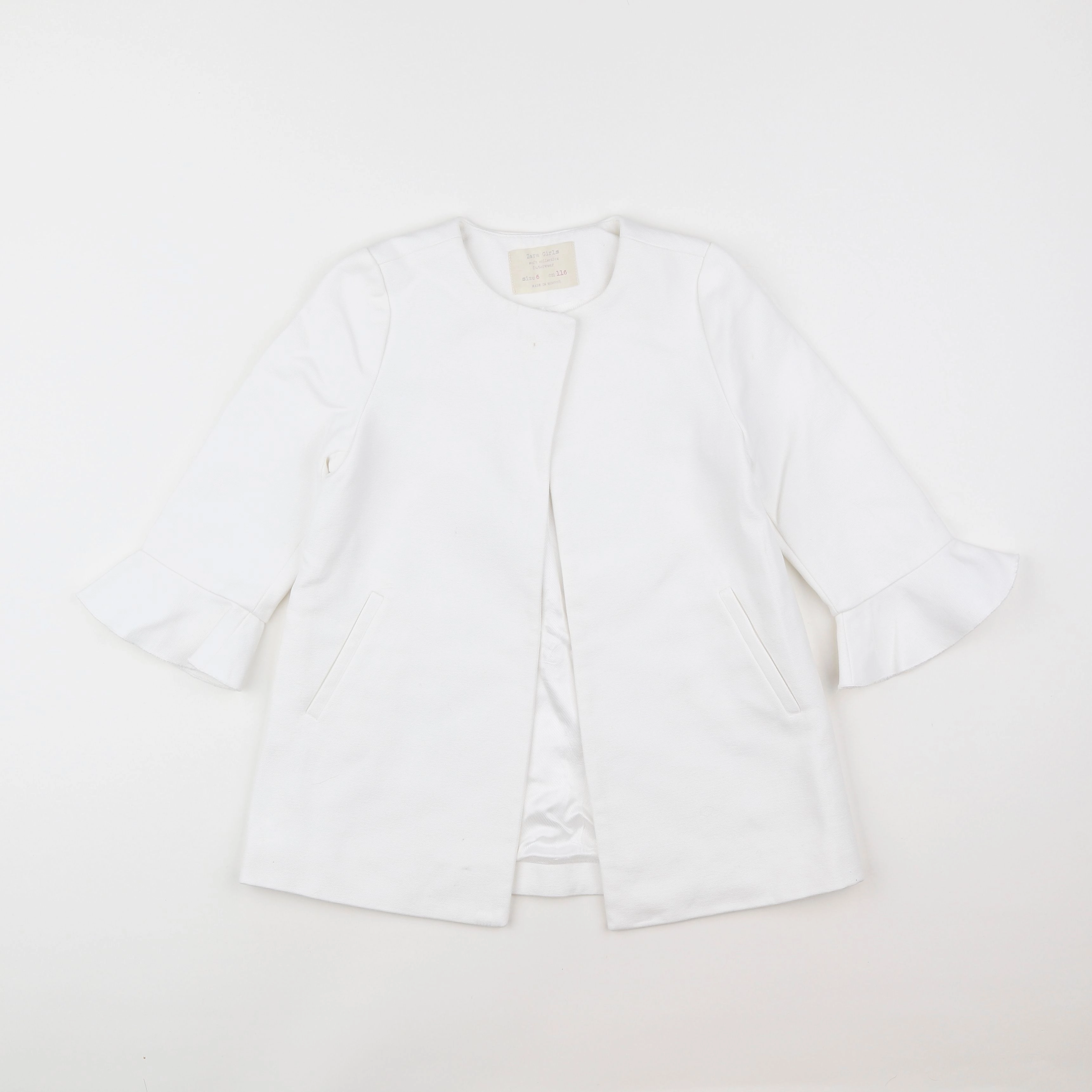 Zara - manteau blanc - 6 ans