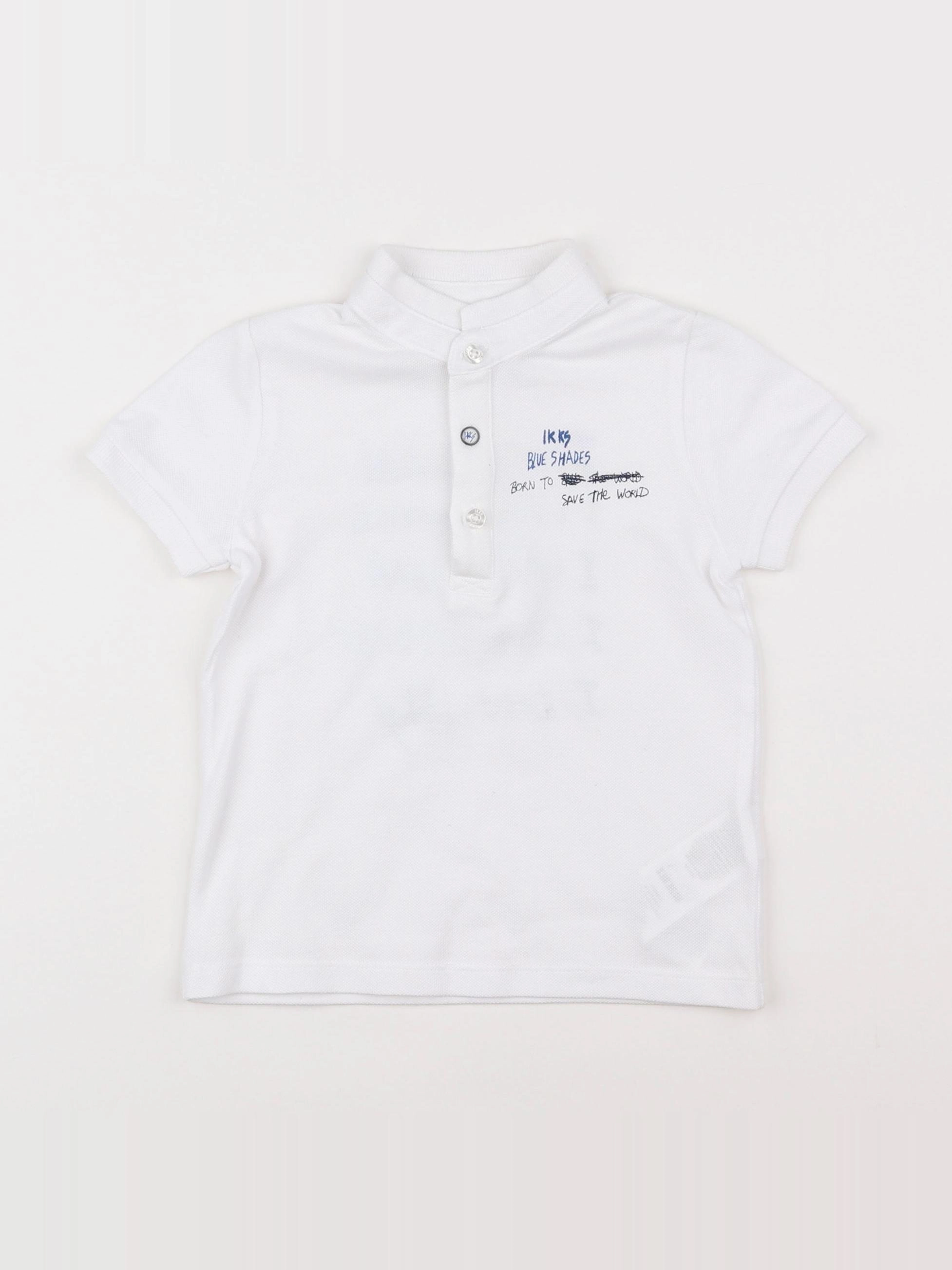 IKKS - polo blanc - 18 mois