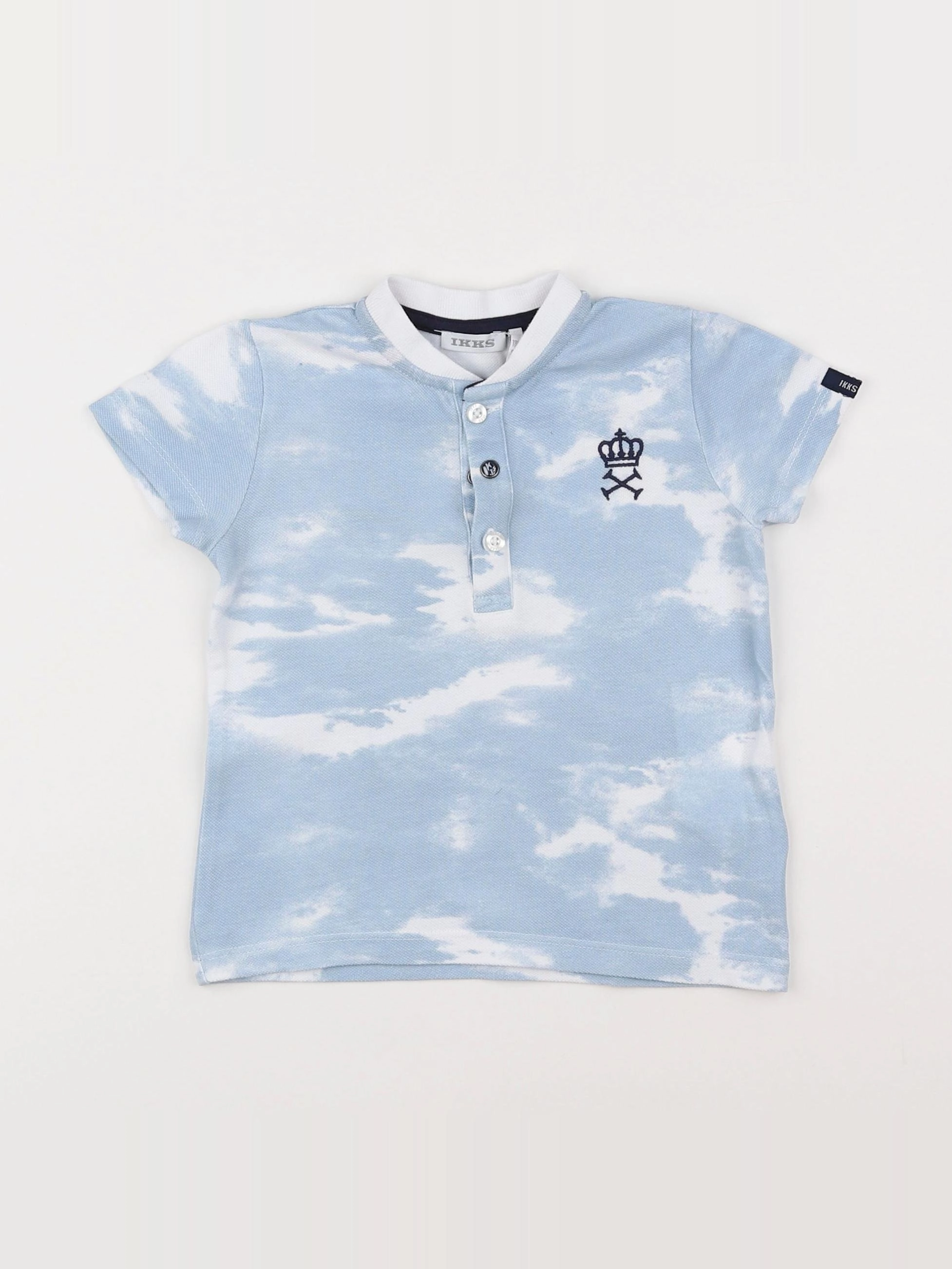 IKKS - polo bleu - 18 mois