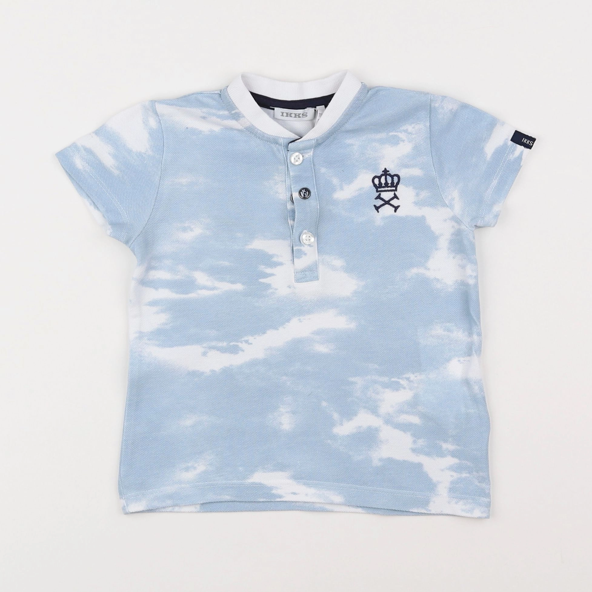 IKKS - polo bleu - 18 mois