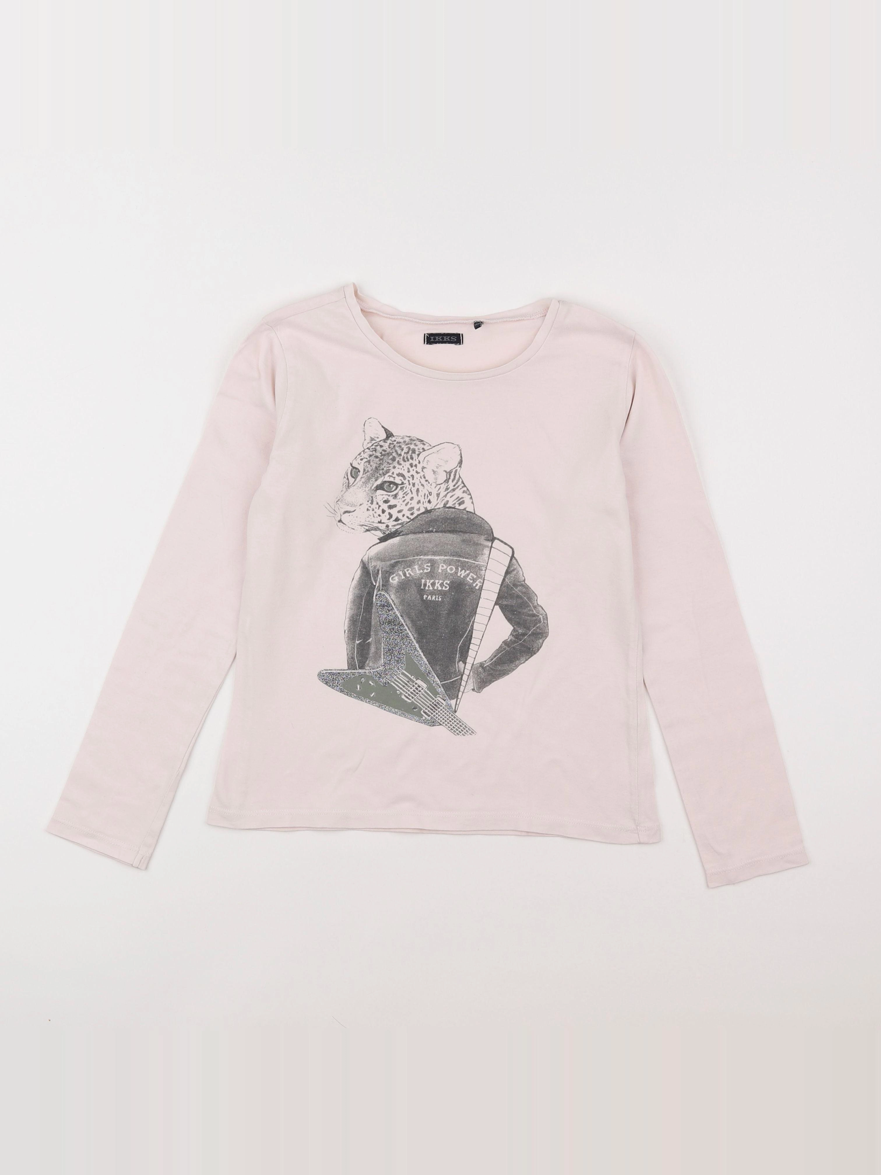IKKS - tee-shirt rose - 10 ans
