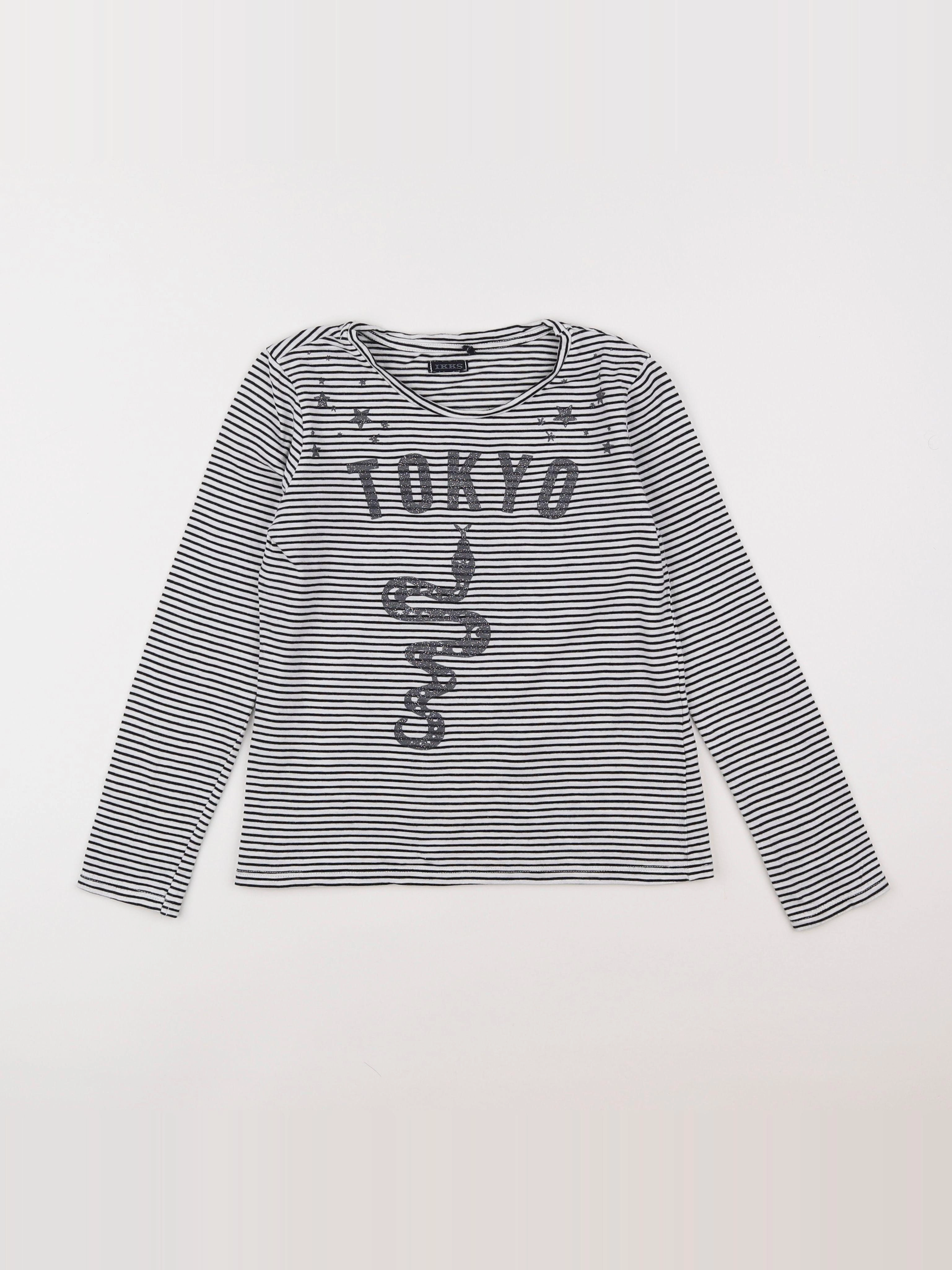 IKKS - tee-shirt gris - 10 ans