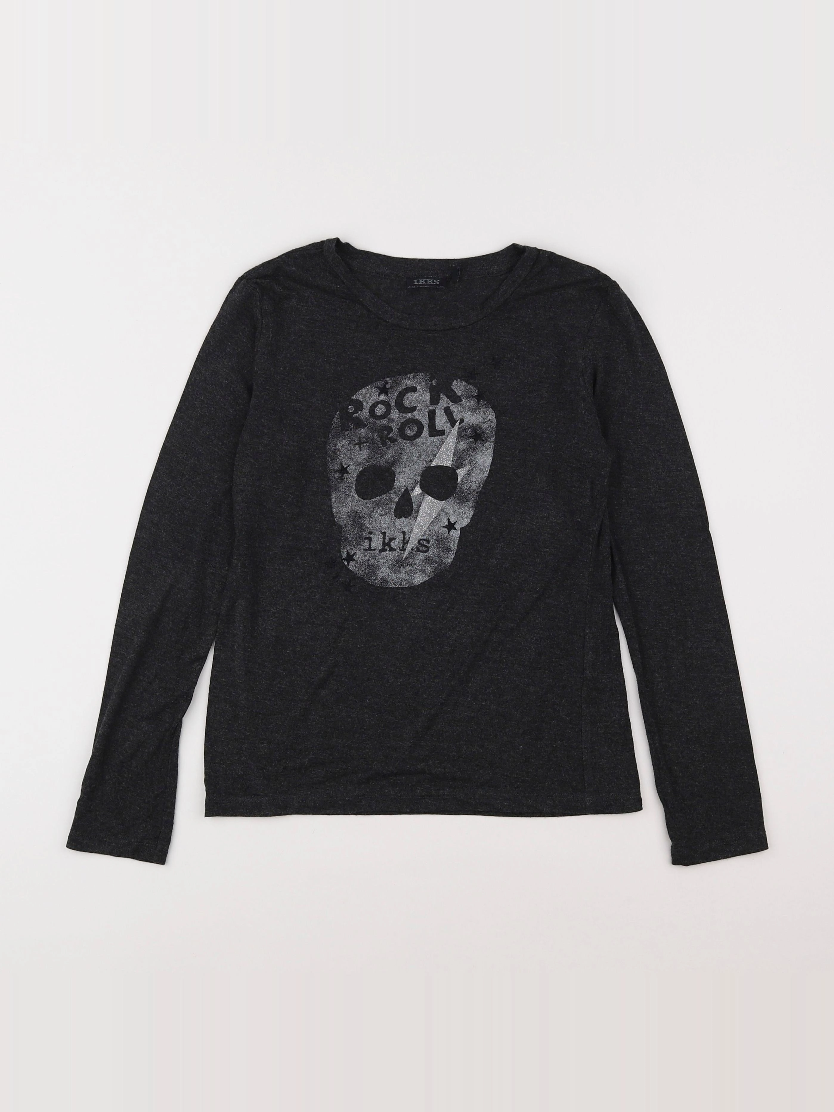 IKKS - tee-shirt gris - 10 ans