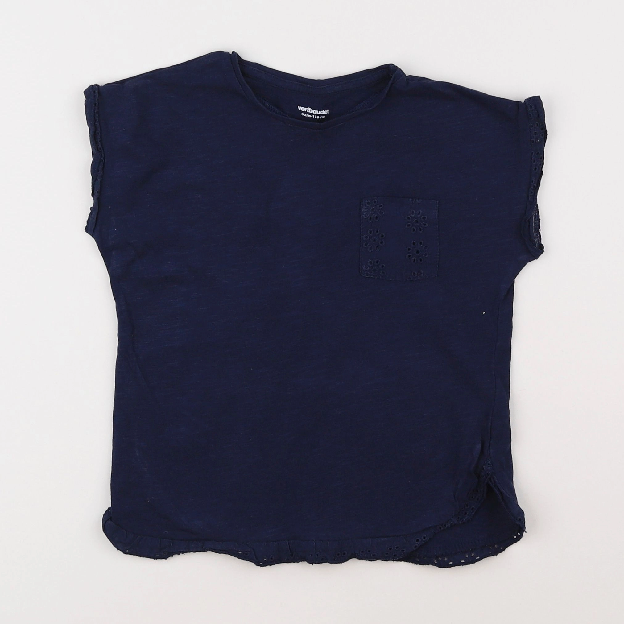 Vertbaudet - tee-shirt bleu - 6 ans