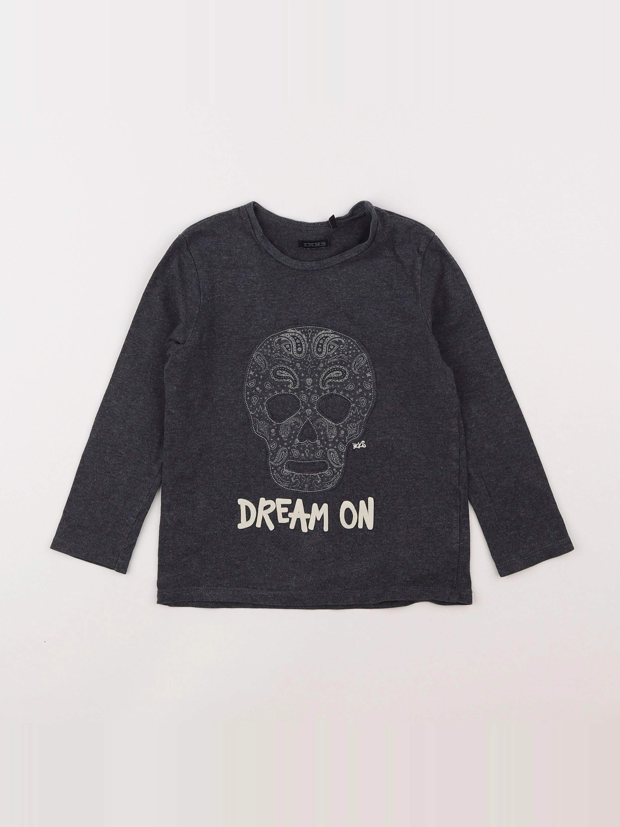 IKKS - tee-shirt gris - 4 ans