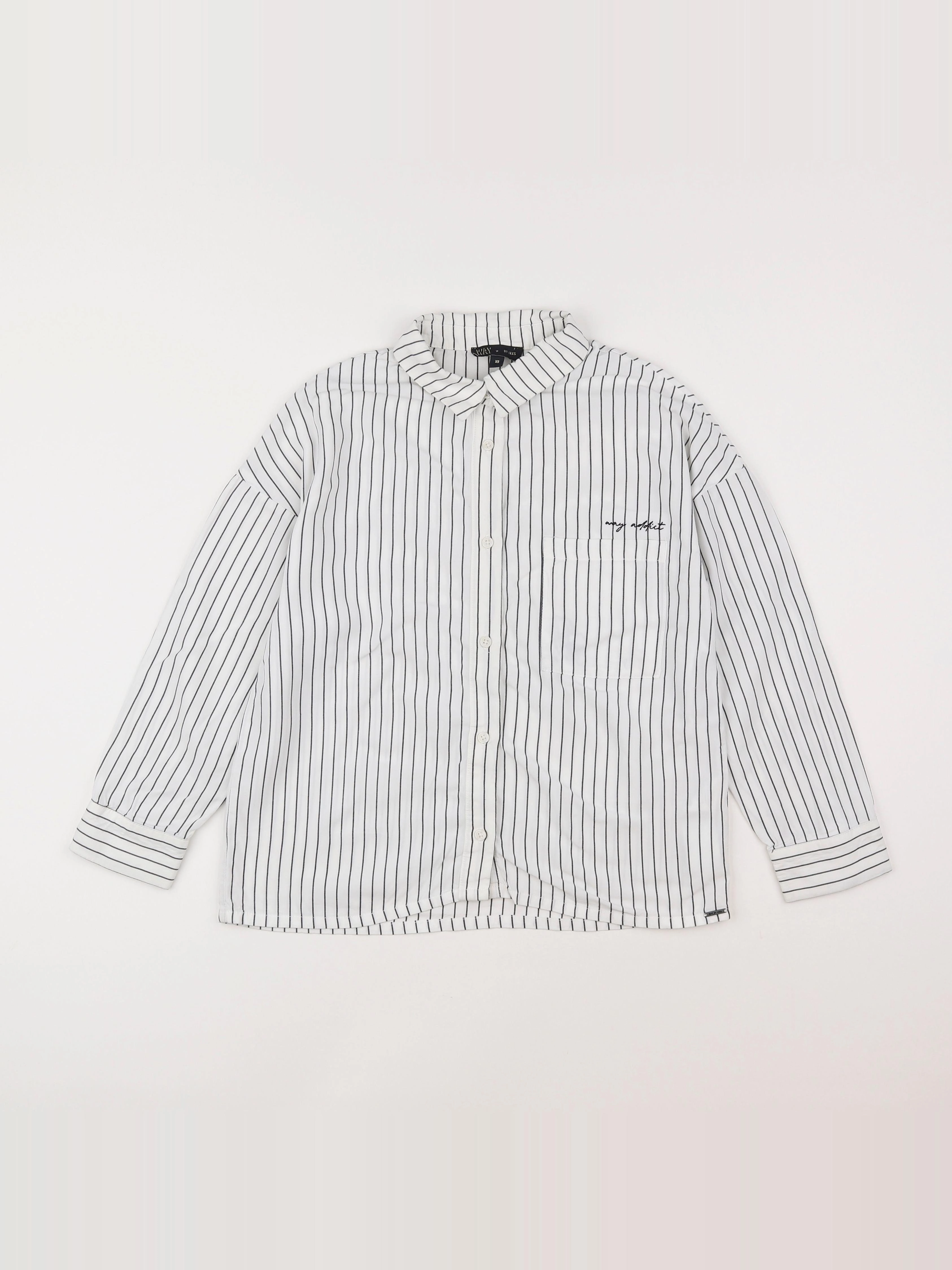 IKKS - chemise blanc, noir - 12 ans