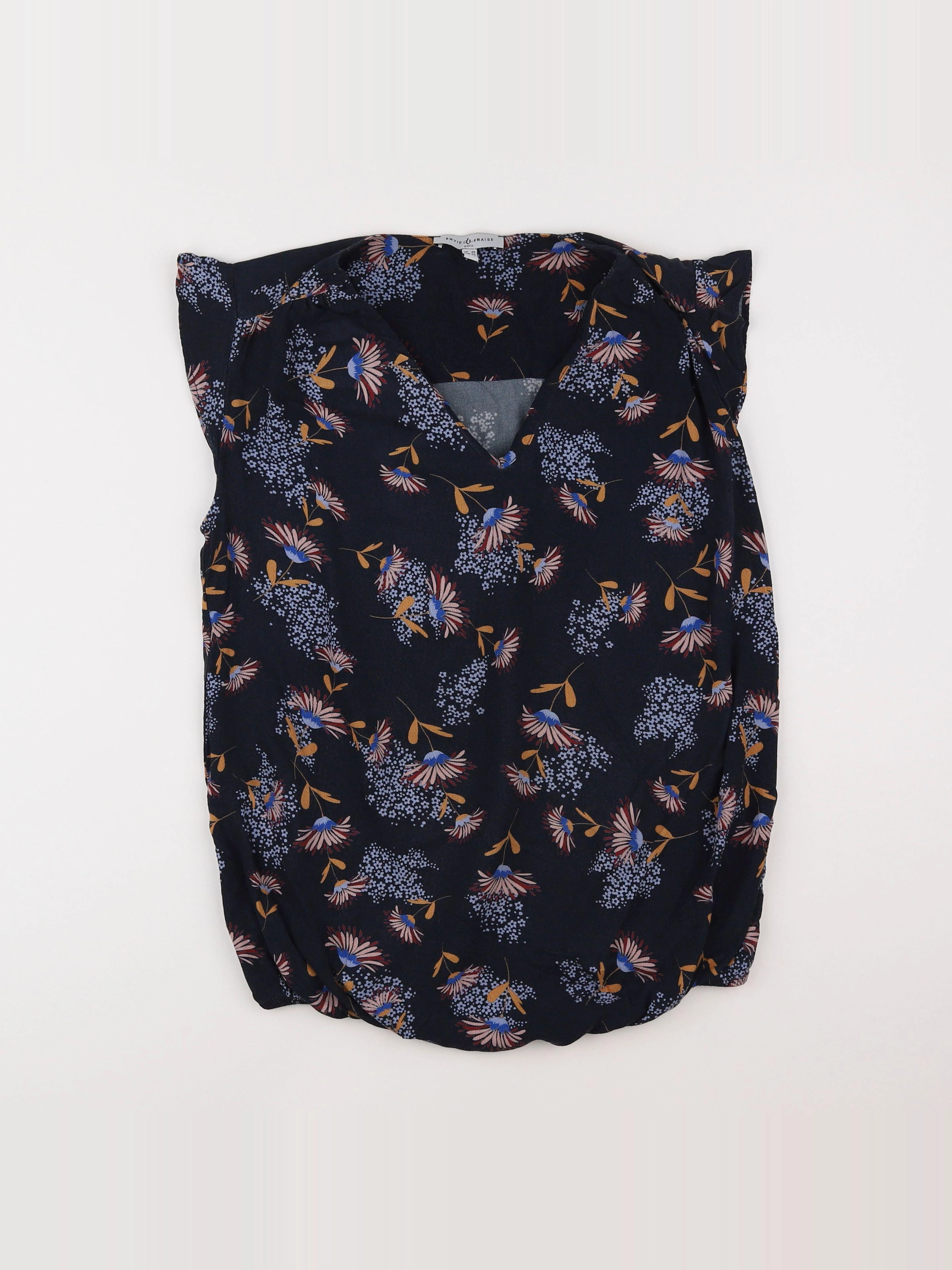 Envie de fraise - blouse grossesse bleu - 36