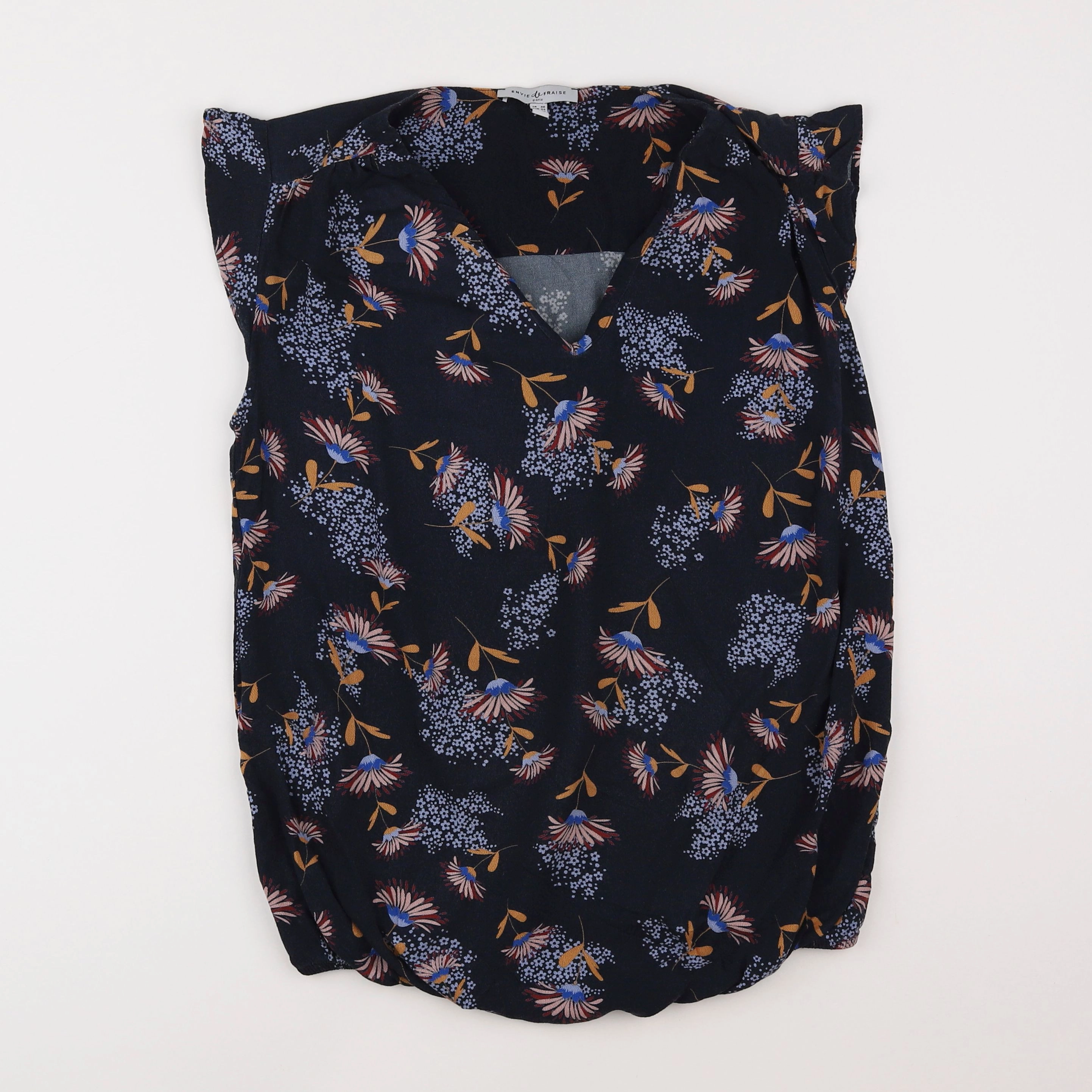 Envie de fraise - blouse grossesse bleu - 36