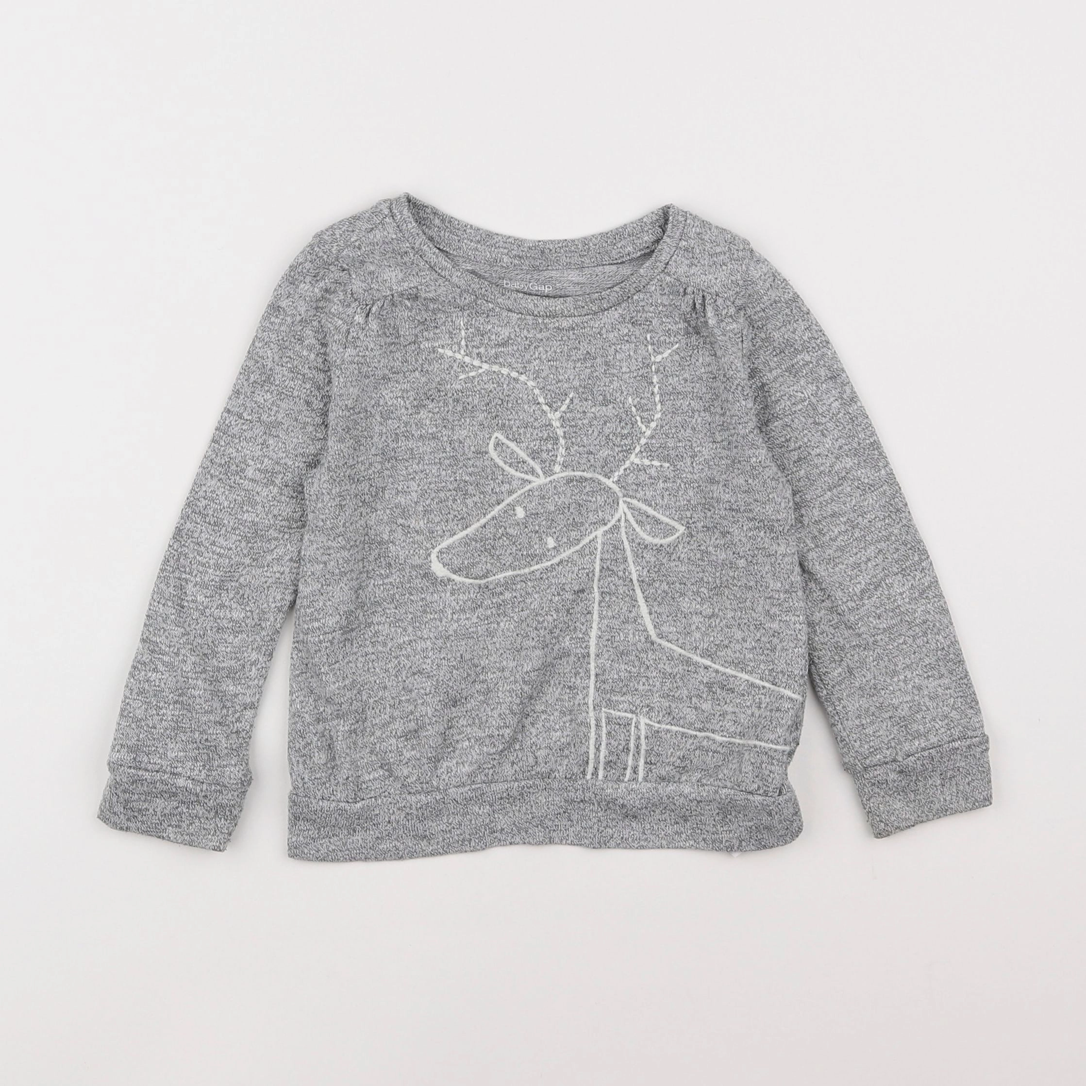 GAP - pull gris - 2 ans