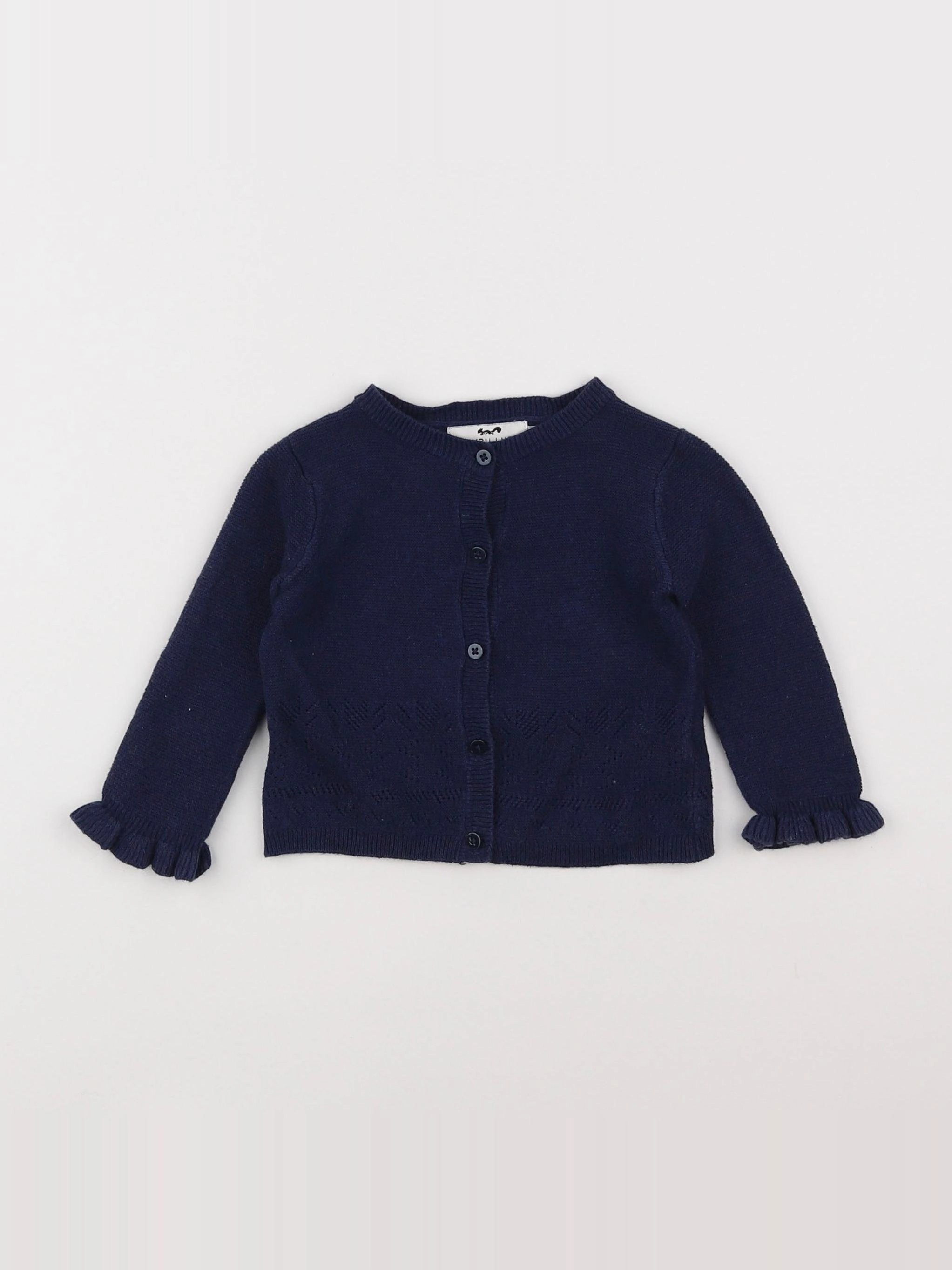 Cyrillus - gilet bleu - 6 mois