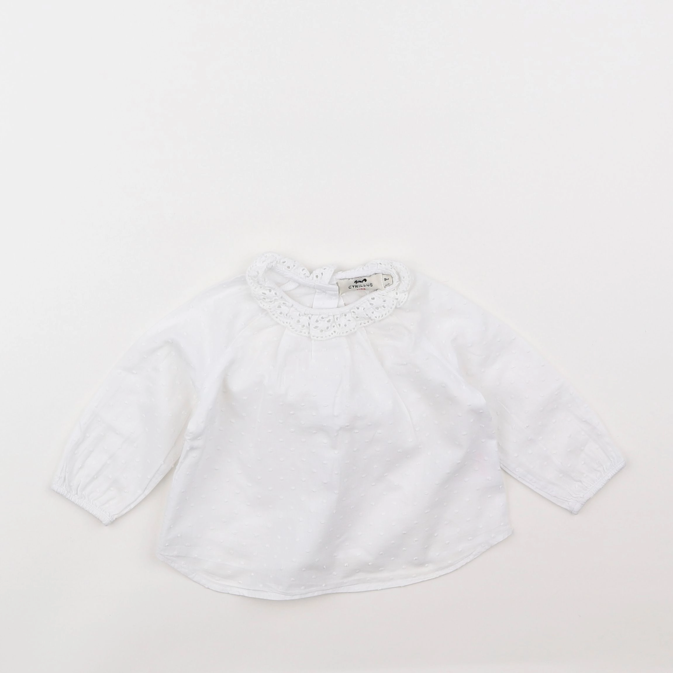 Cyrillus - blouse blanc - 9 mois