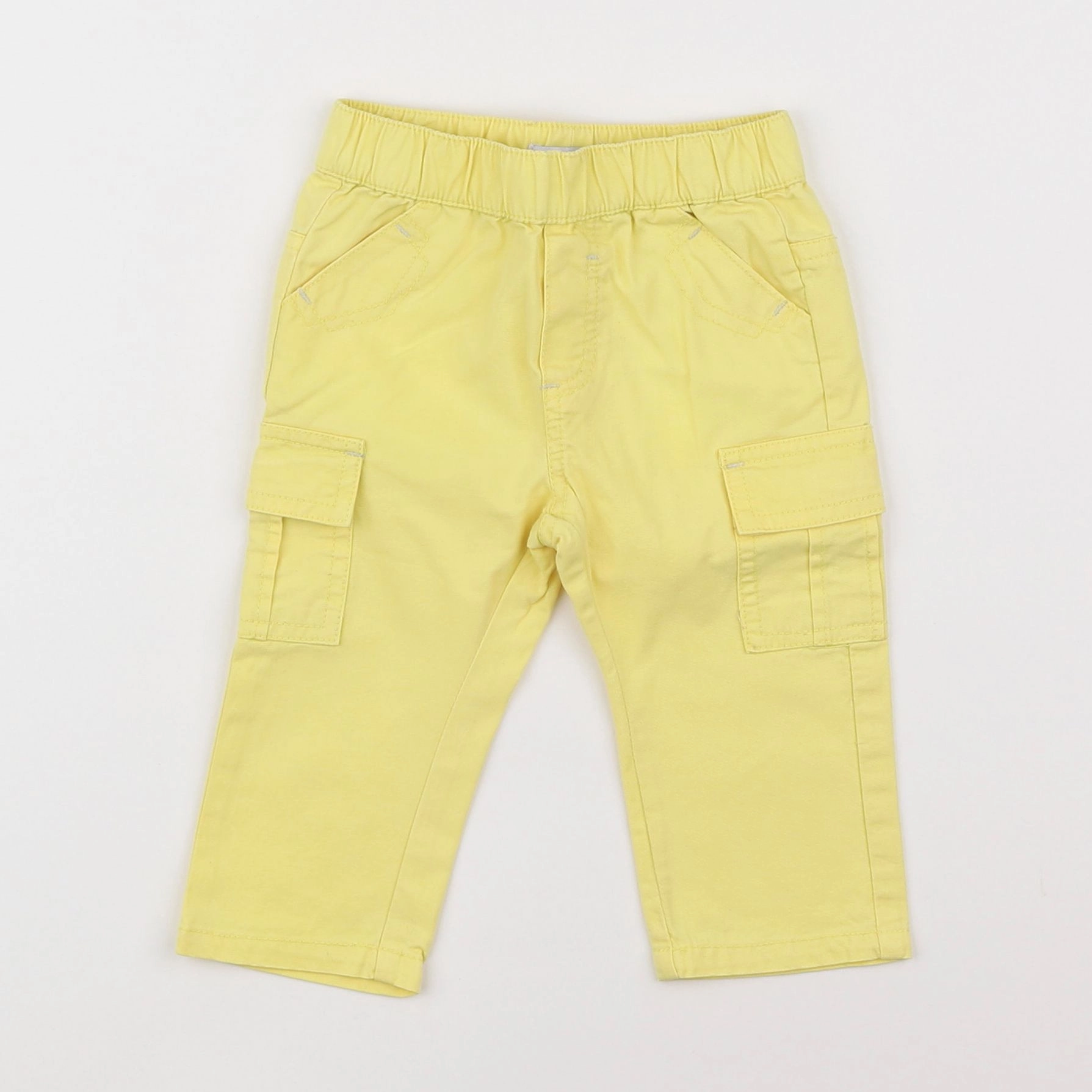 Vertbaudet - pantalon jaune - 6 mois