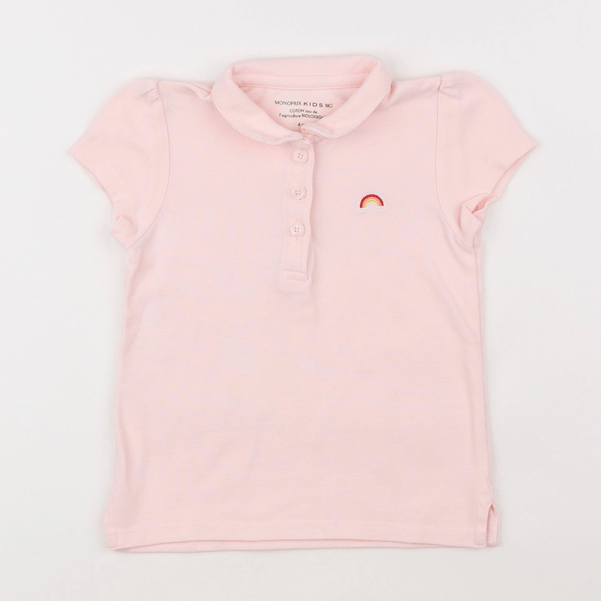 Monoprix - polo rose - 4 ans