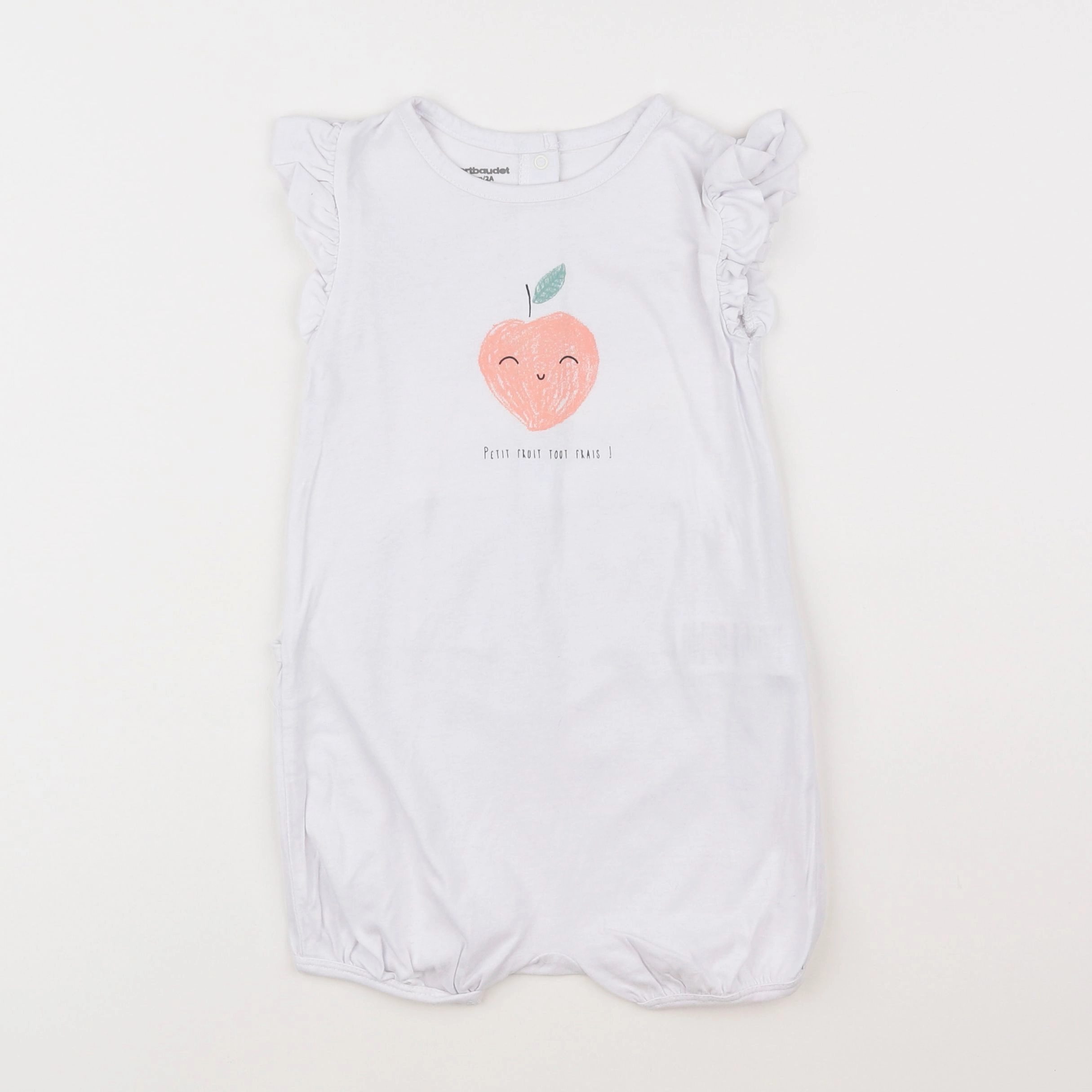 Vertbaudet - pyjama coton blanc - 2 ans