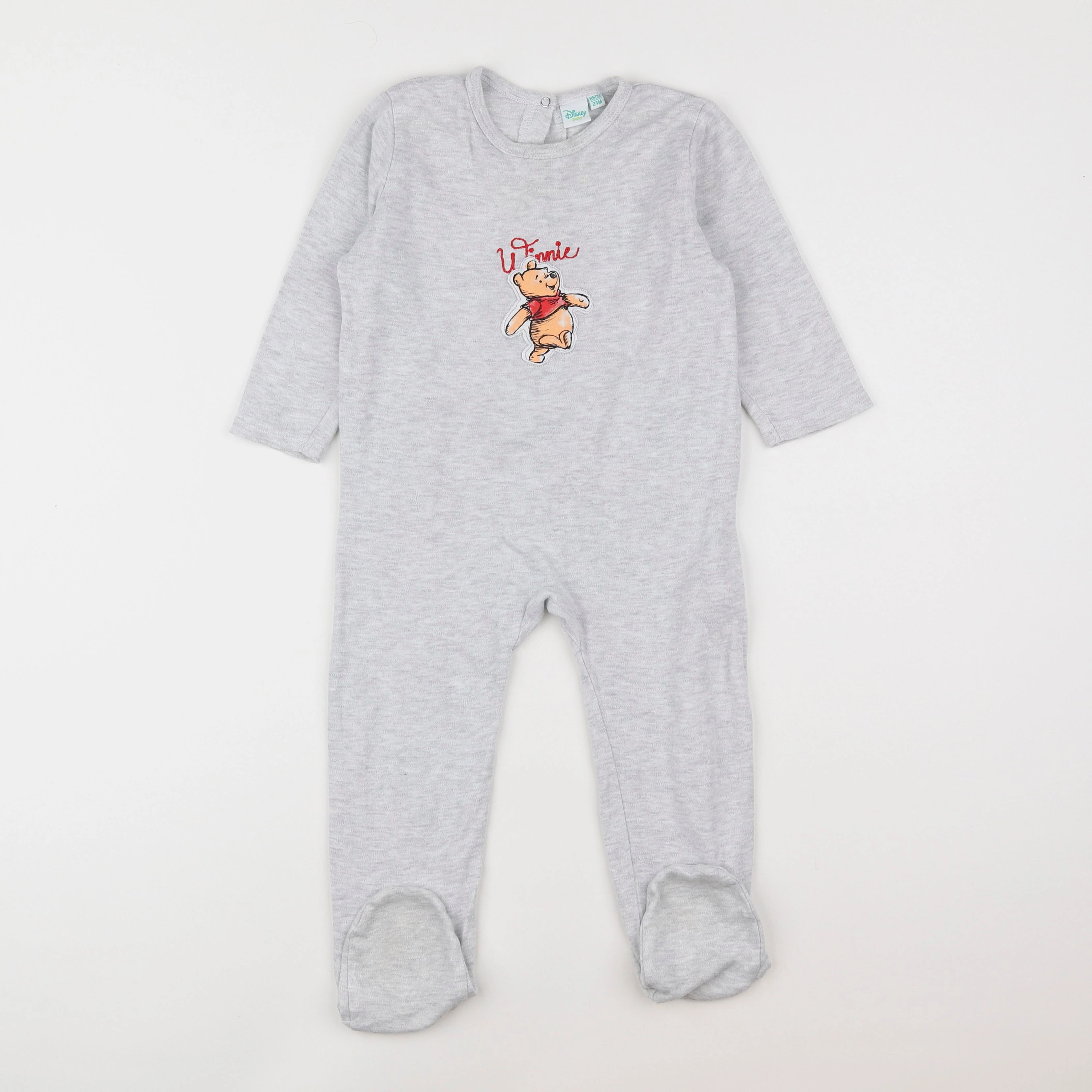 Vertbaudet - pyjama coton gris - 2 ans