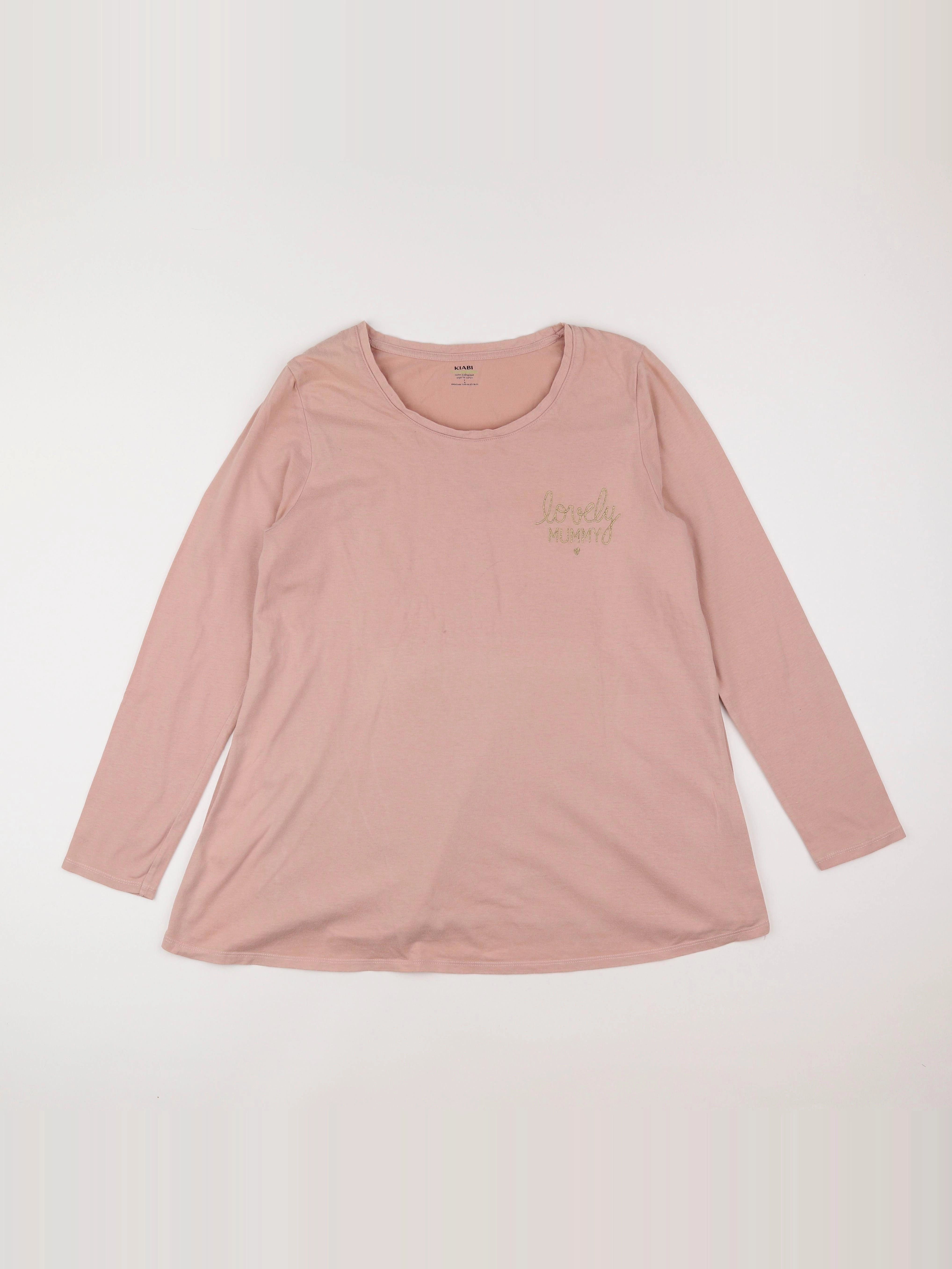Kiabi - tee-shirt grossesse rose - 42 à 44