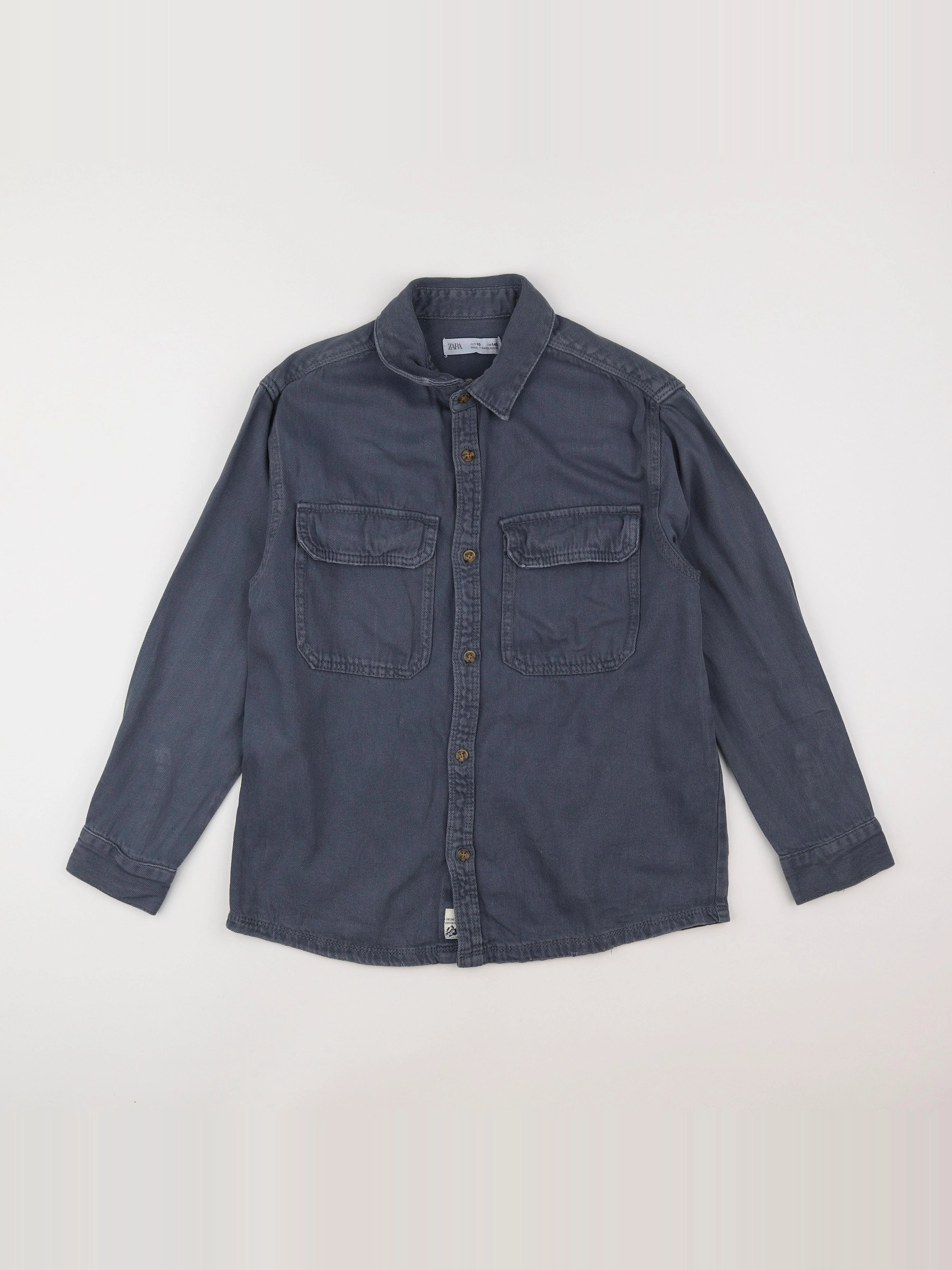 Zara - chemise gris - 10 ans