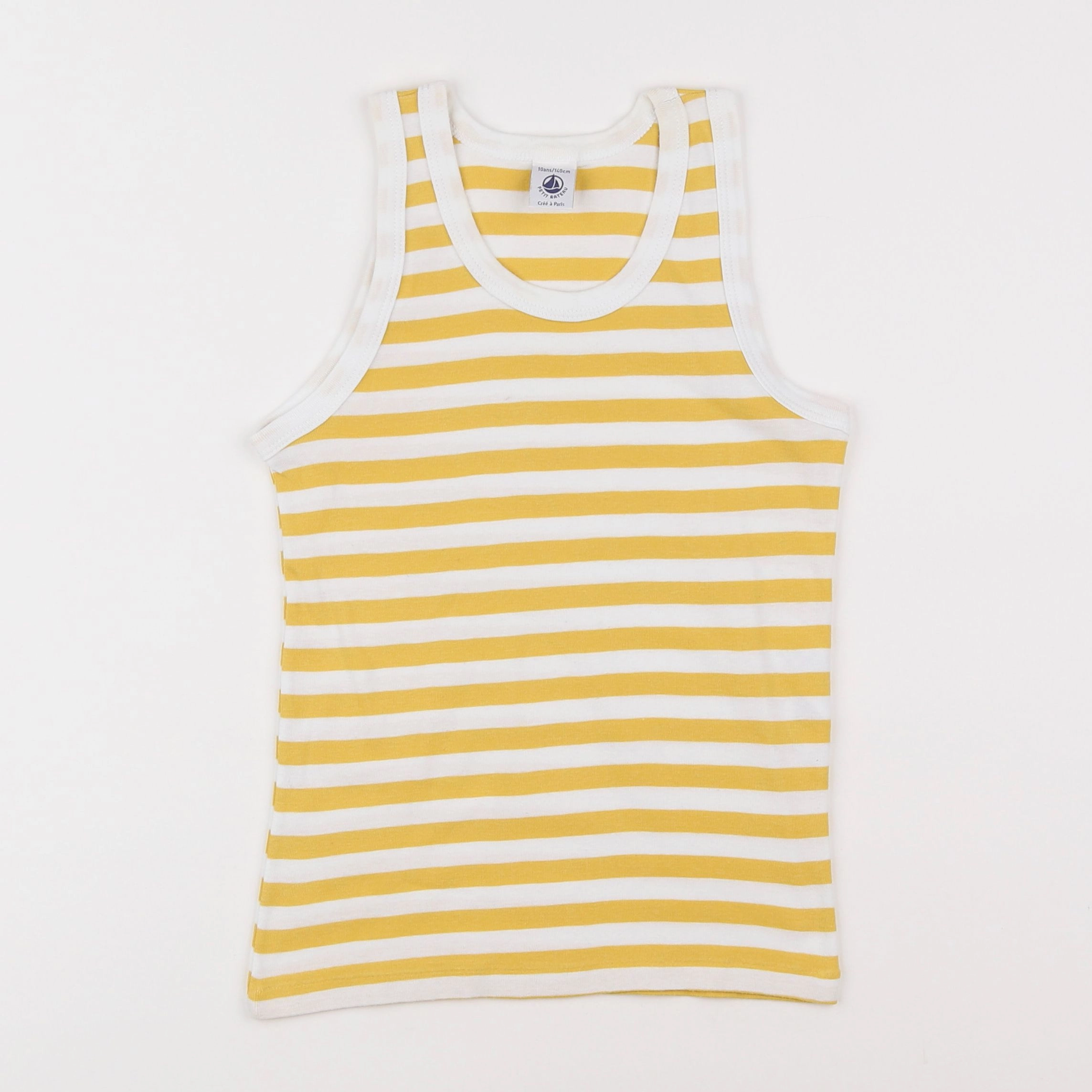 Petit Bateau - maillot de corps jaune - 10 ans