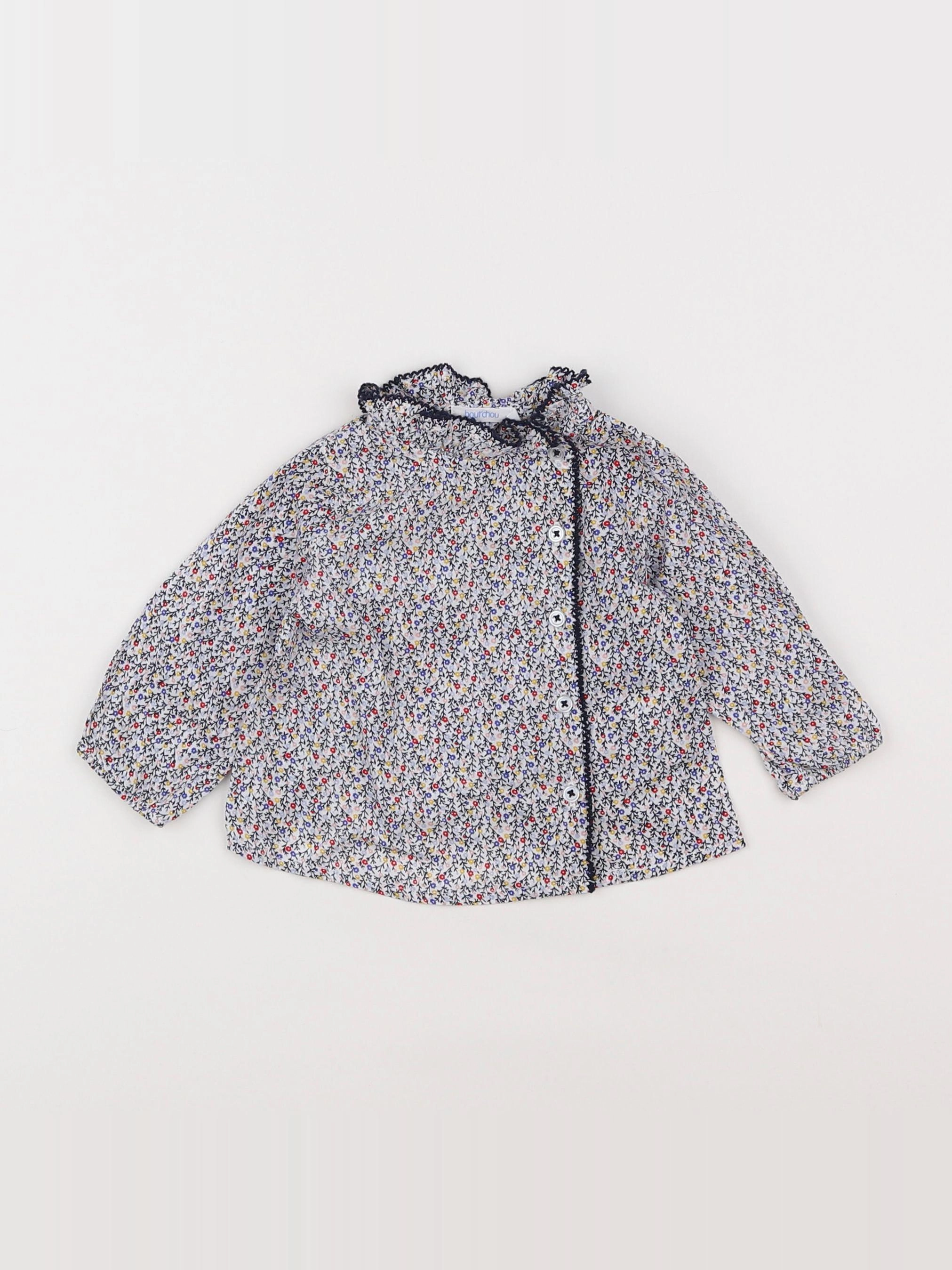 Boutchou - blouse multicolore - 3 mois
