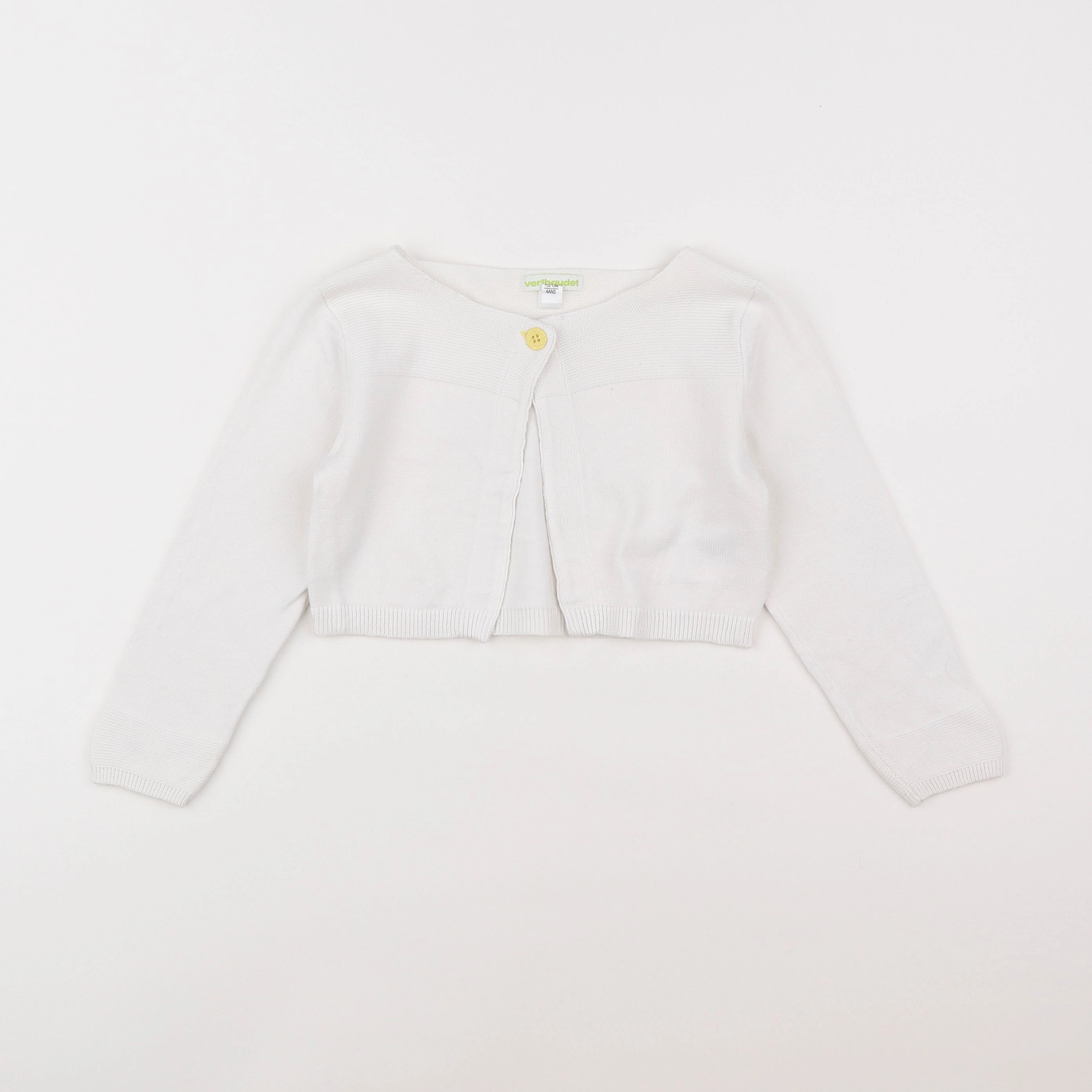 Vertbaudet - gilet blanc - 4 ans