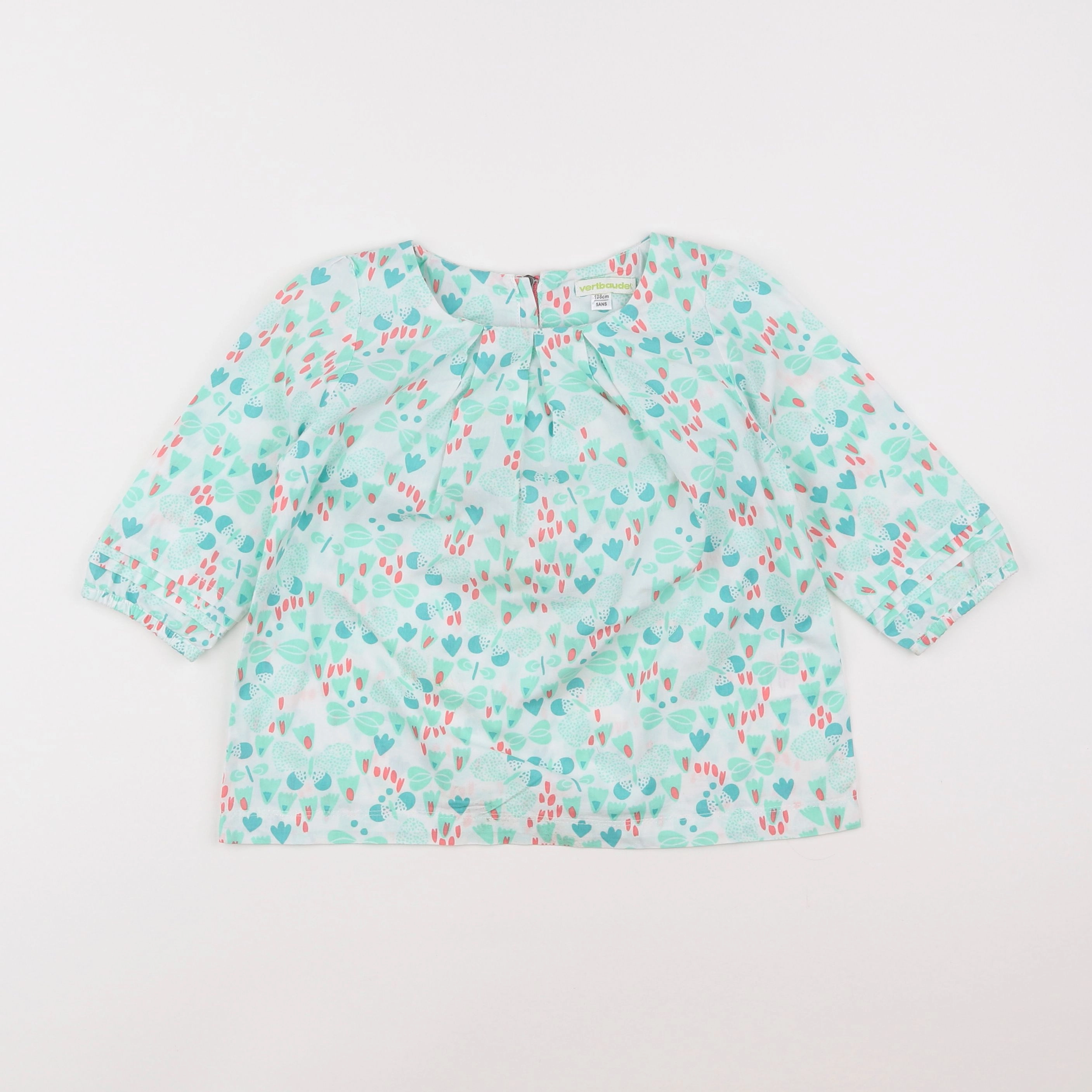 Vertbaudet - blouse bleu - 5 ans