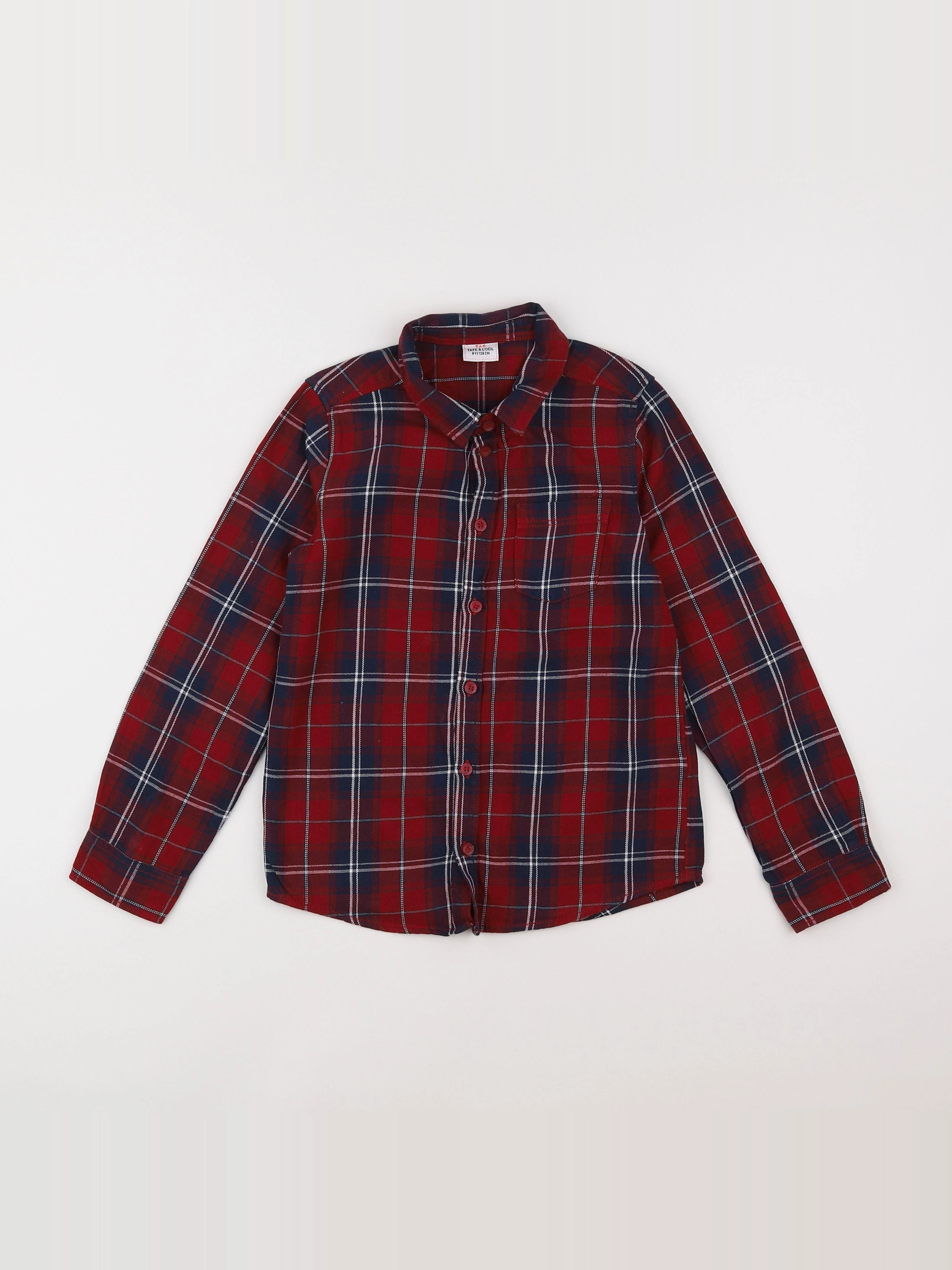Tape à l'oeil - chemise rouge - 8 ans