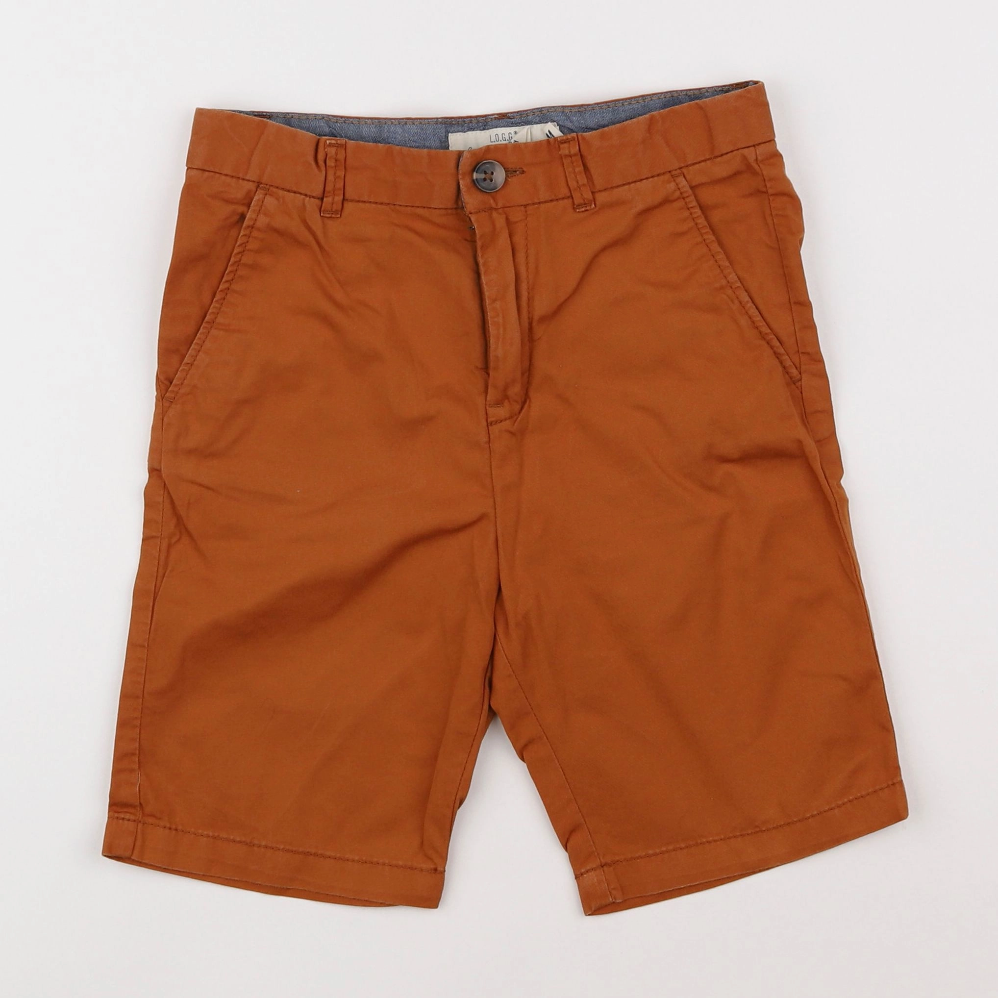 H&M - short orange - 7/8 ans