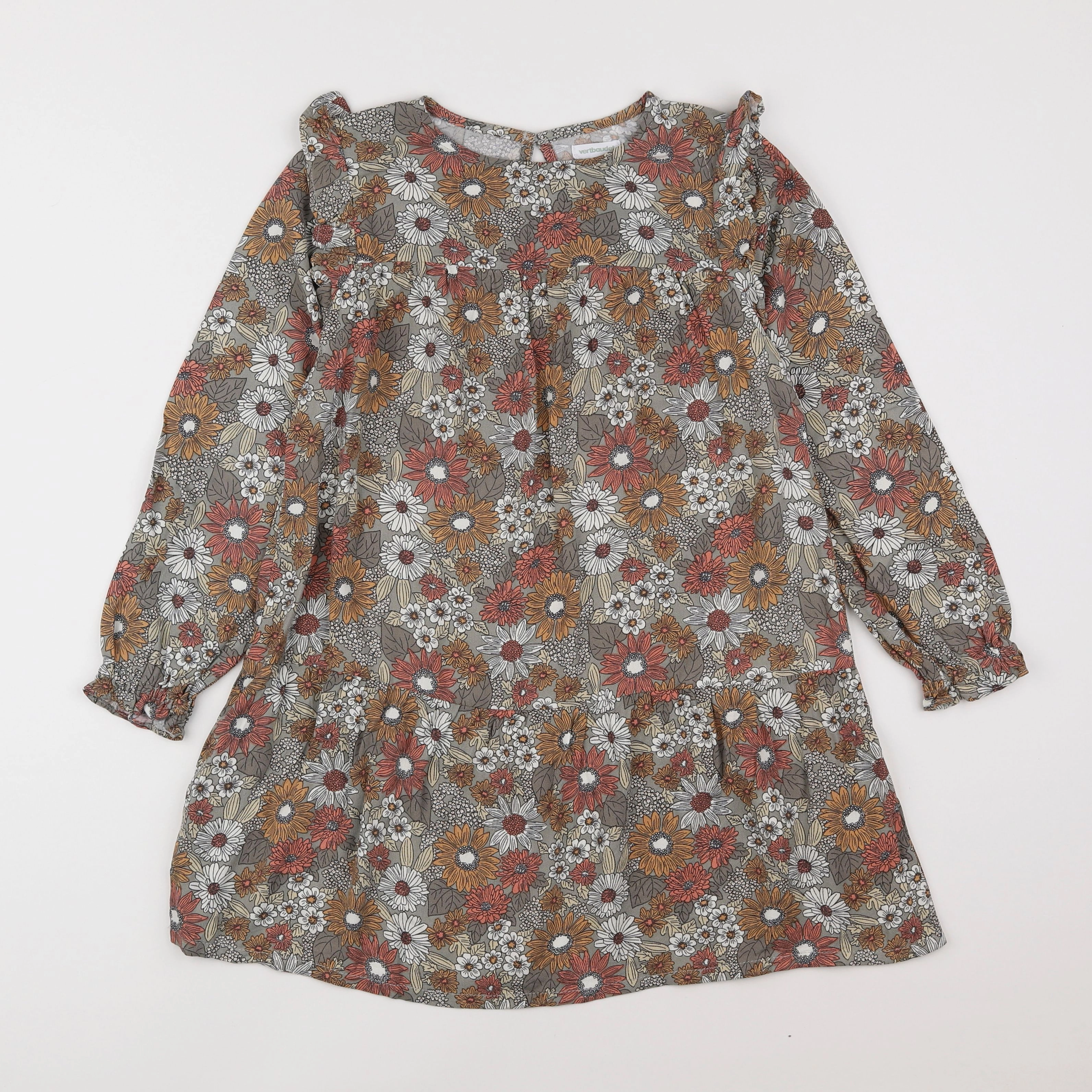 Vertbaudet - robe multicolore - 8 ans