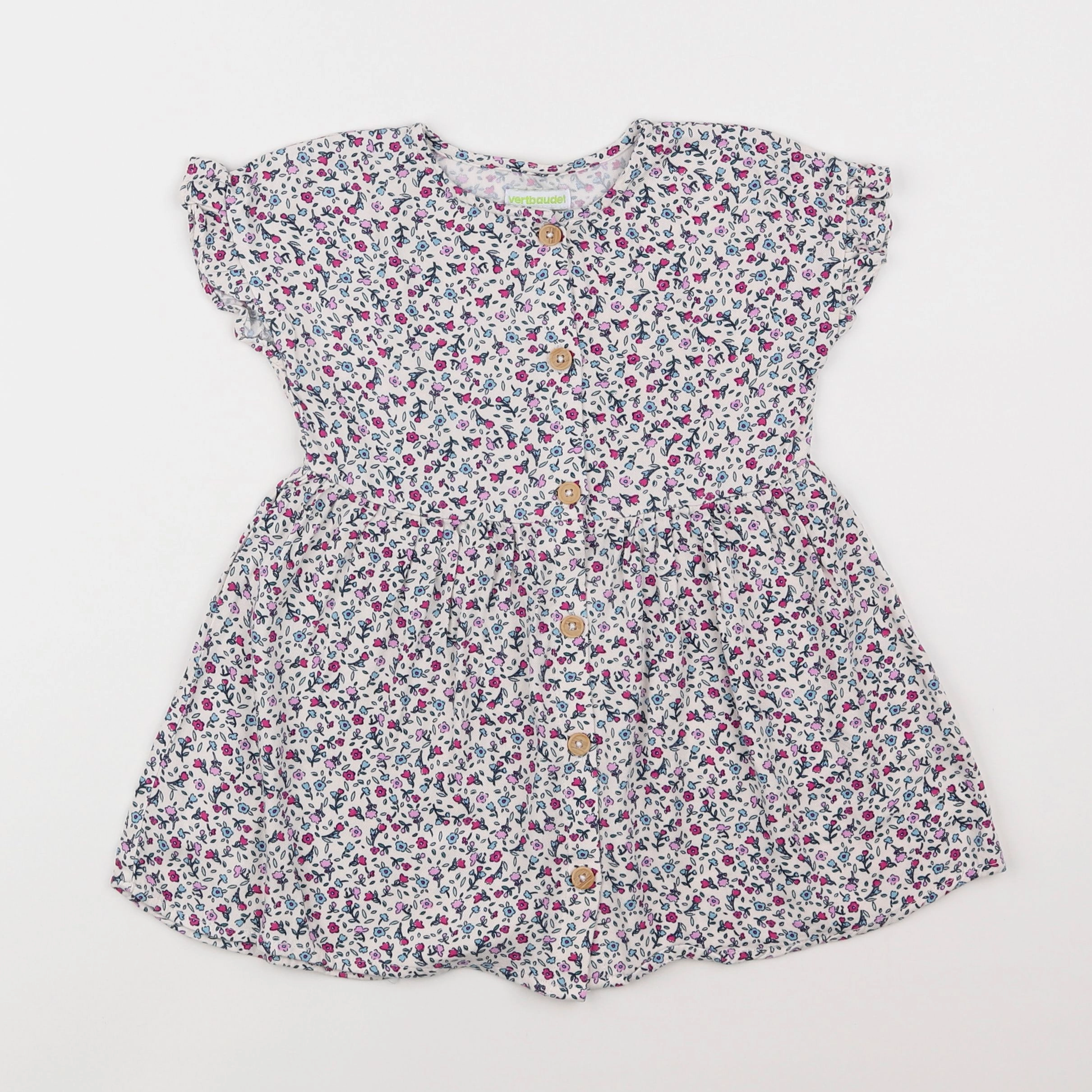 Vertbaudet - robe multicolore - 3 ans