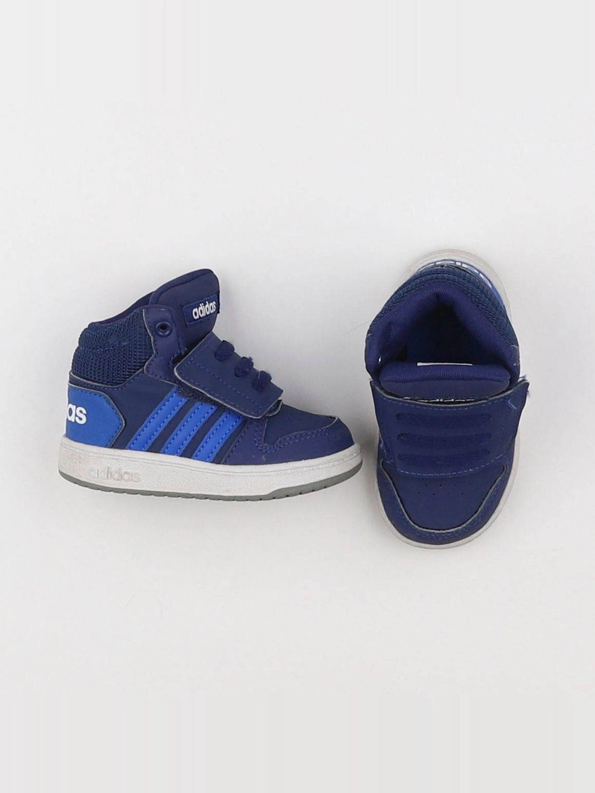 Adidas - tennis à scratch/ lacets bleu - pointure 20