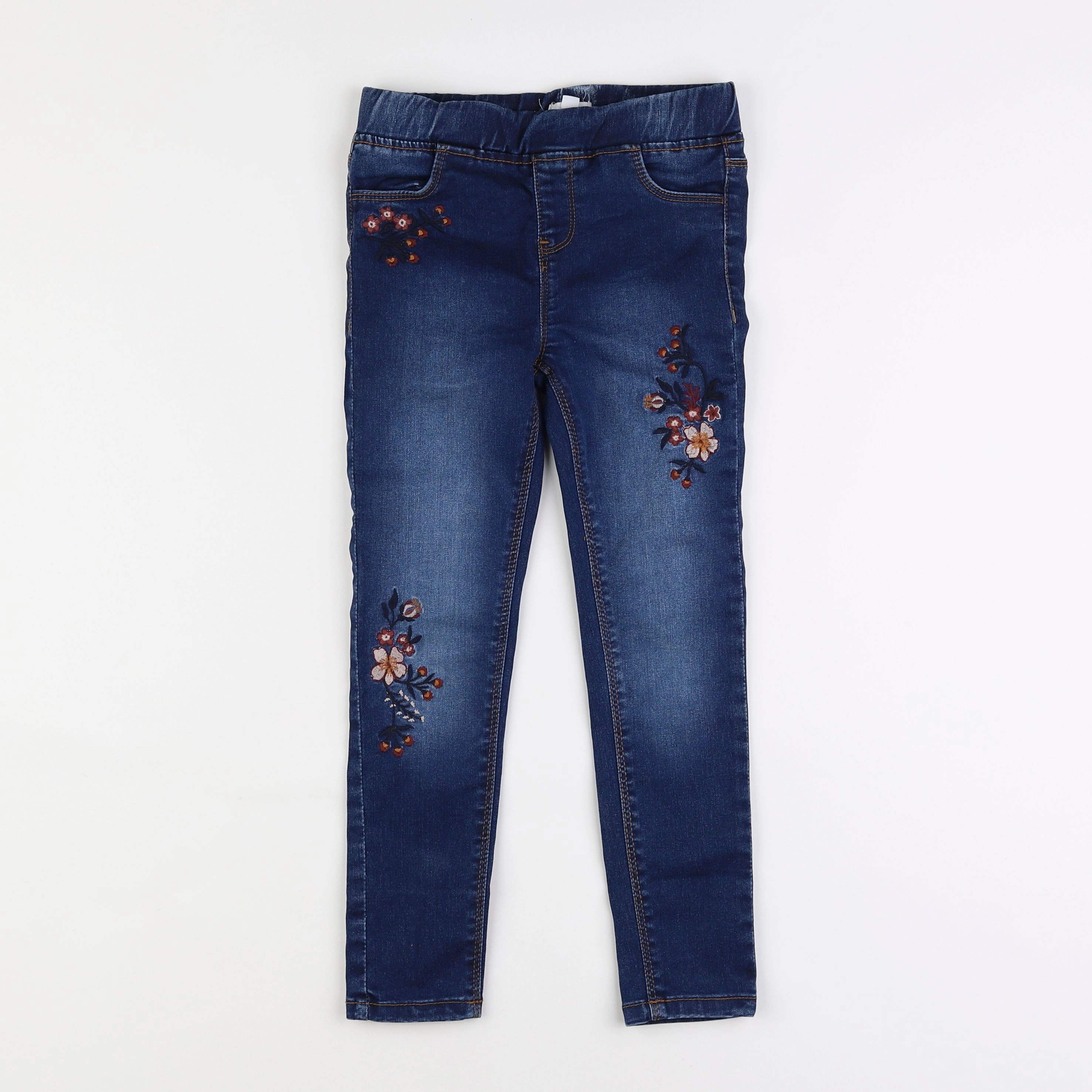 Vertbaudet - jegging bleu - 7 ans