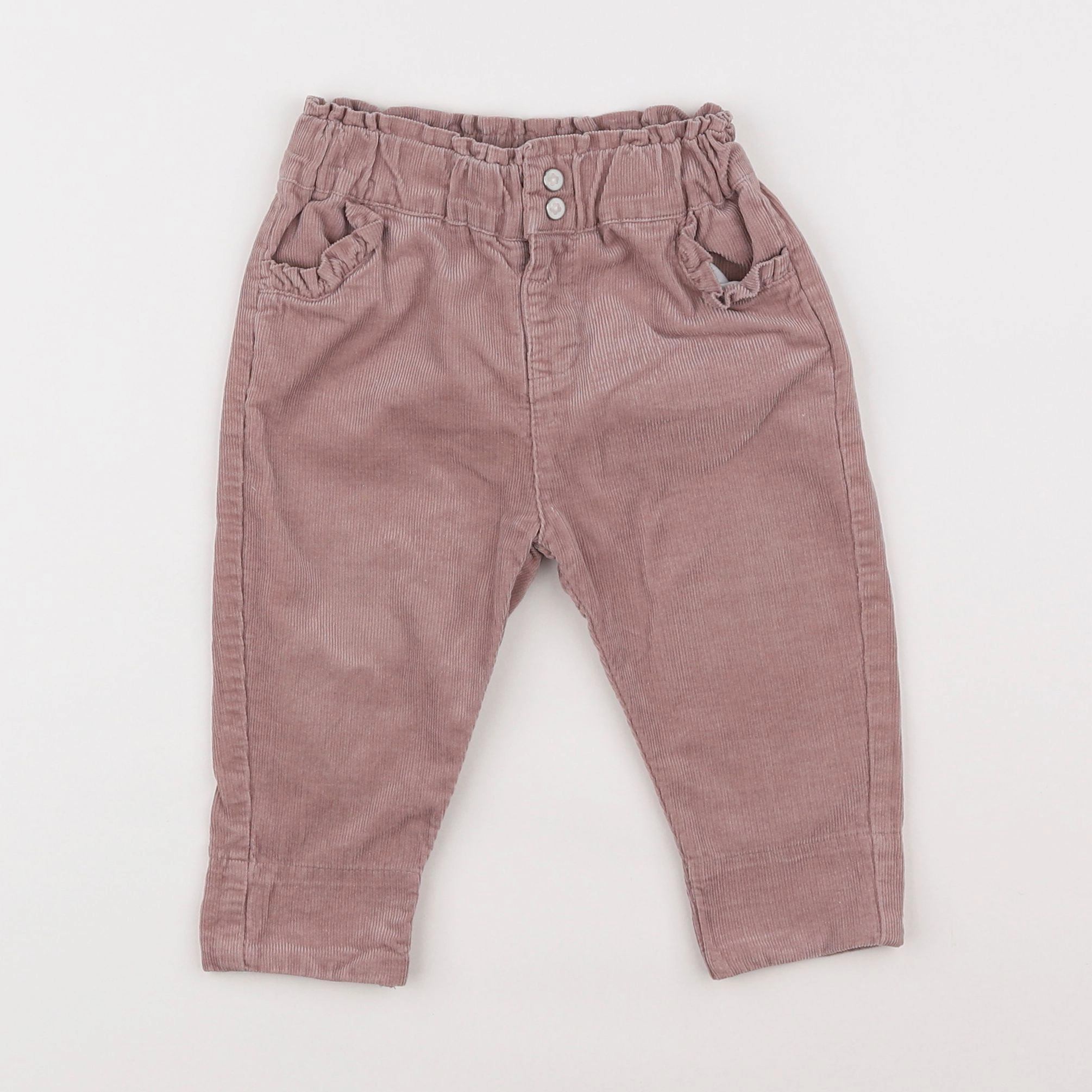 Vertbaudet - pantalon rose - 9 mois