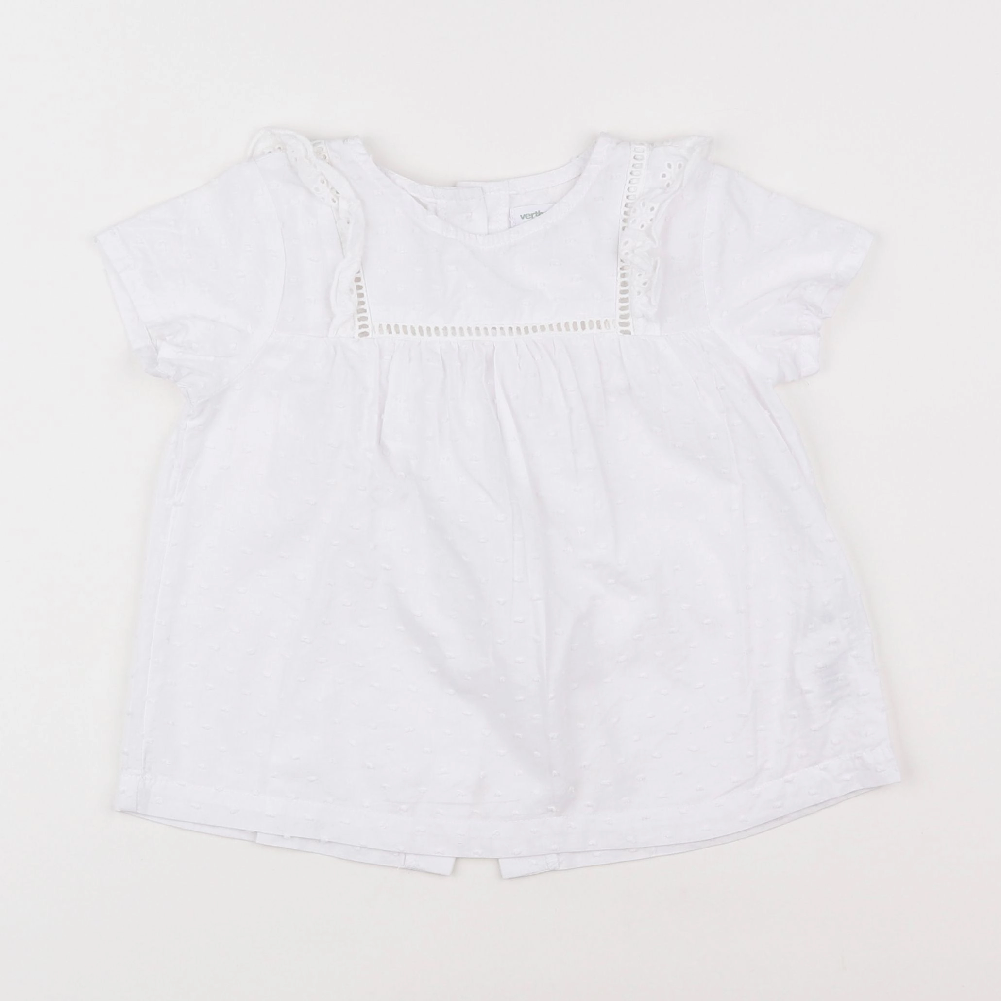 Vertbaudet - blouse blanc - 3 ans